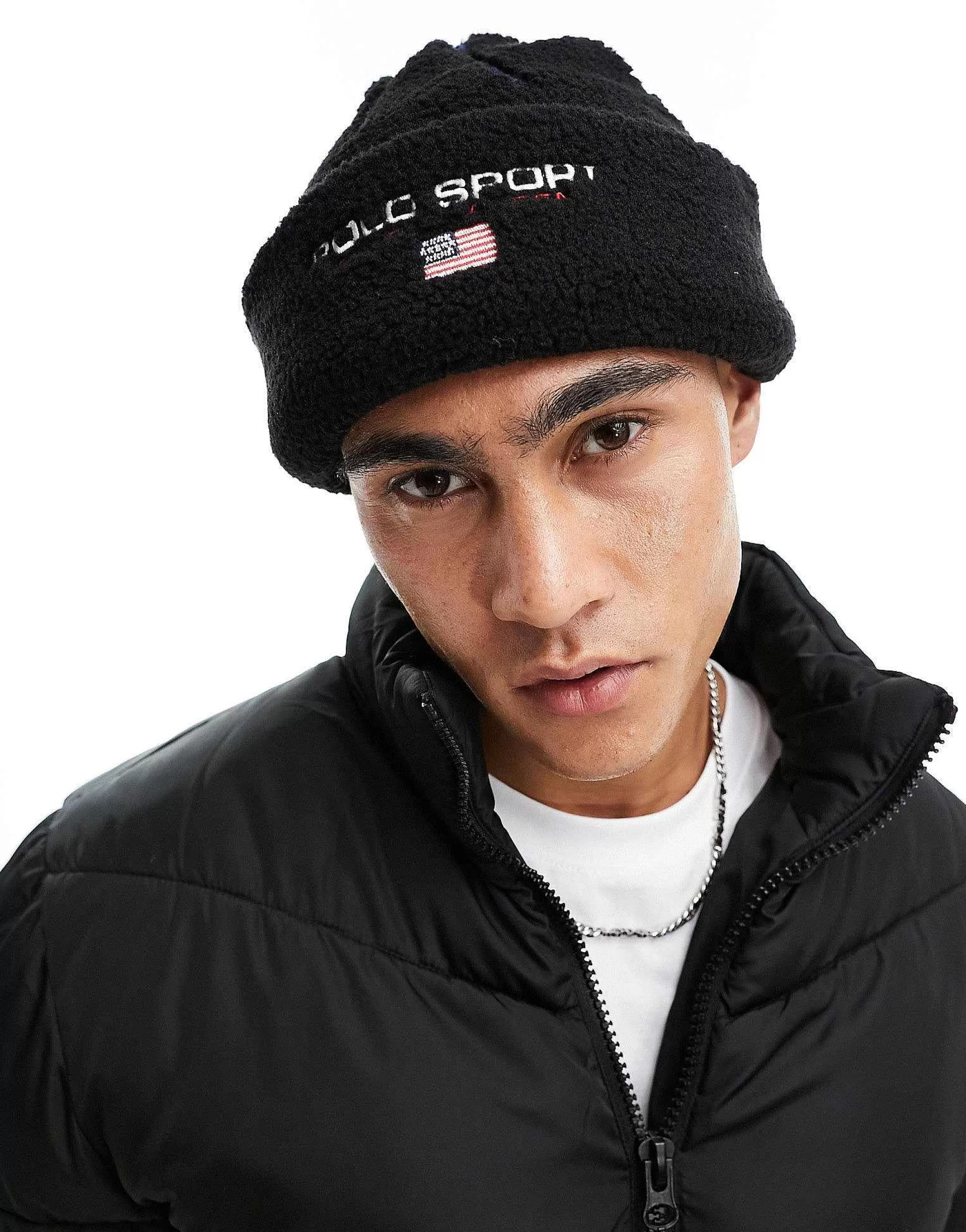 Men Polo Ralph Lauren Sport Capsule Borg Beanie In With Logo