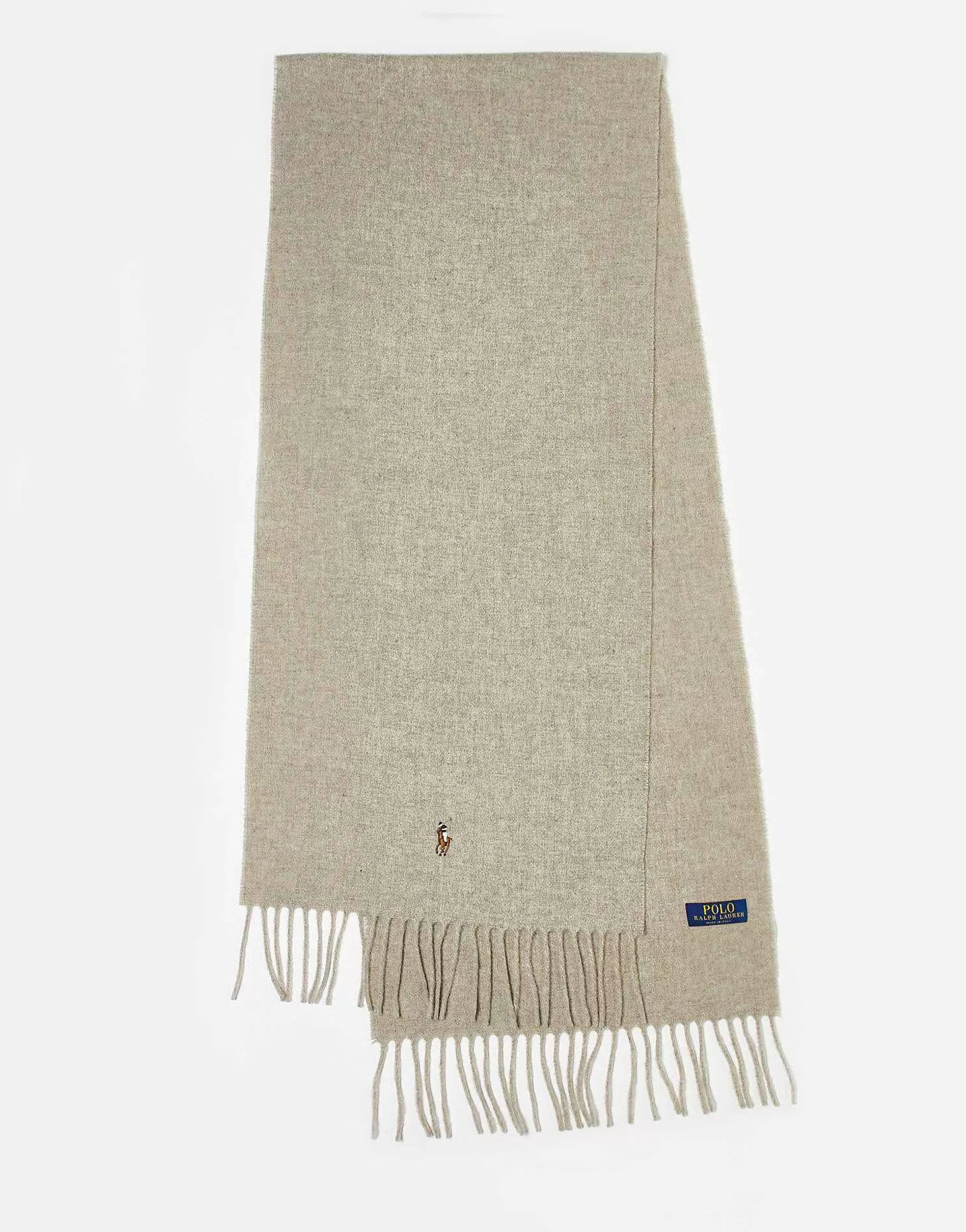 Men Polo Ralph Lauren Wool Scarf In With Pony Logo