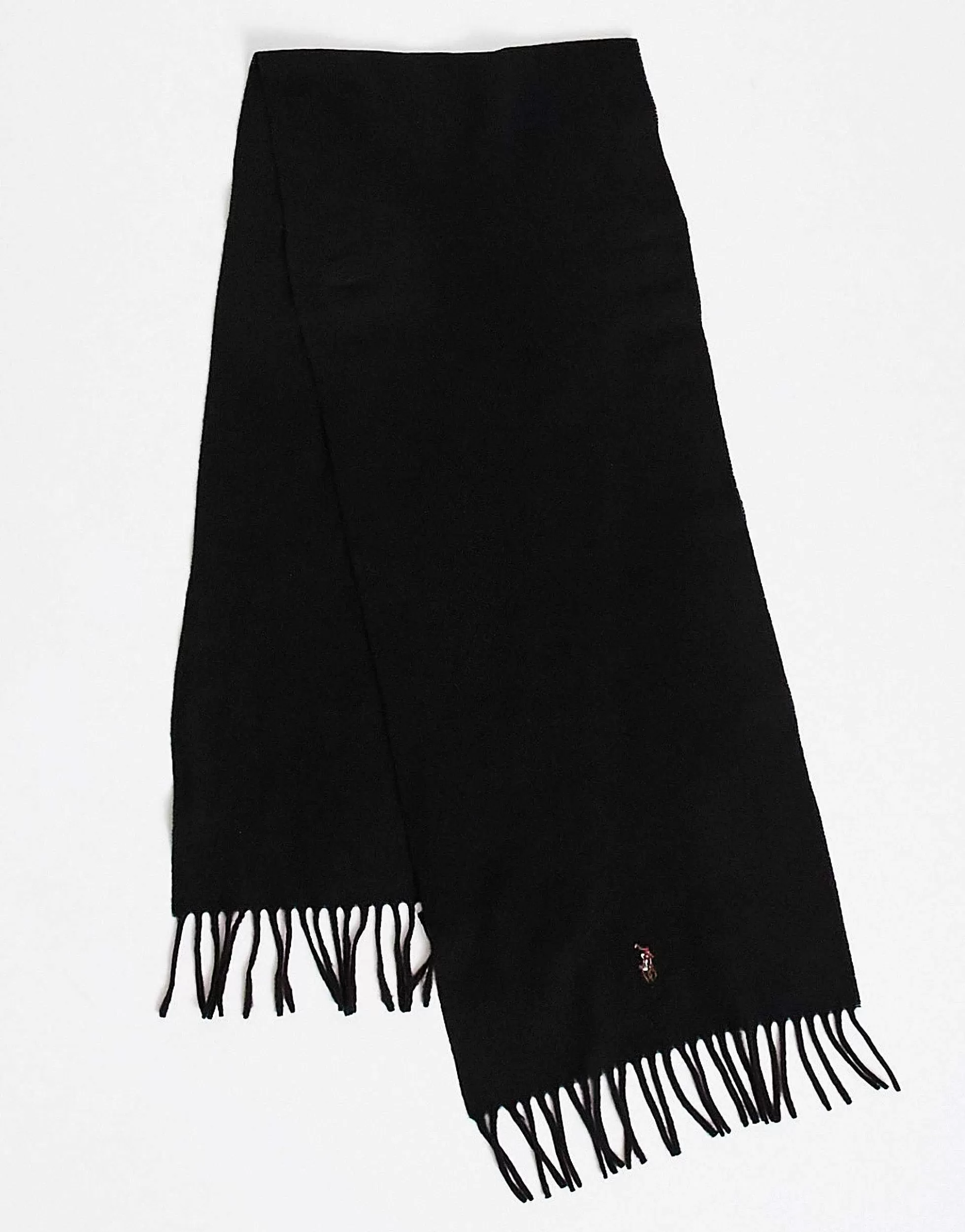 Men Polo Ralph Lauren Wool Scarf In With Pony Logo