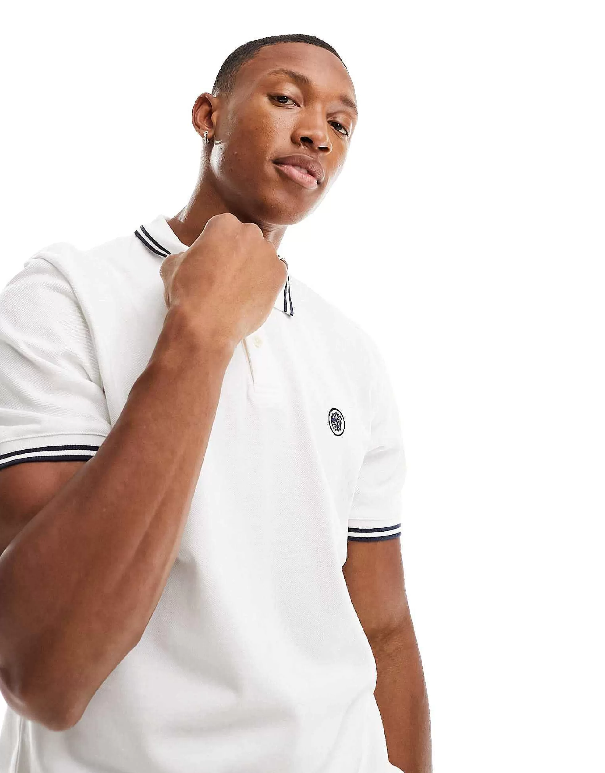 Men Pretty Green Barton Tipped Polo Shirt In