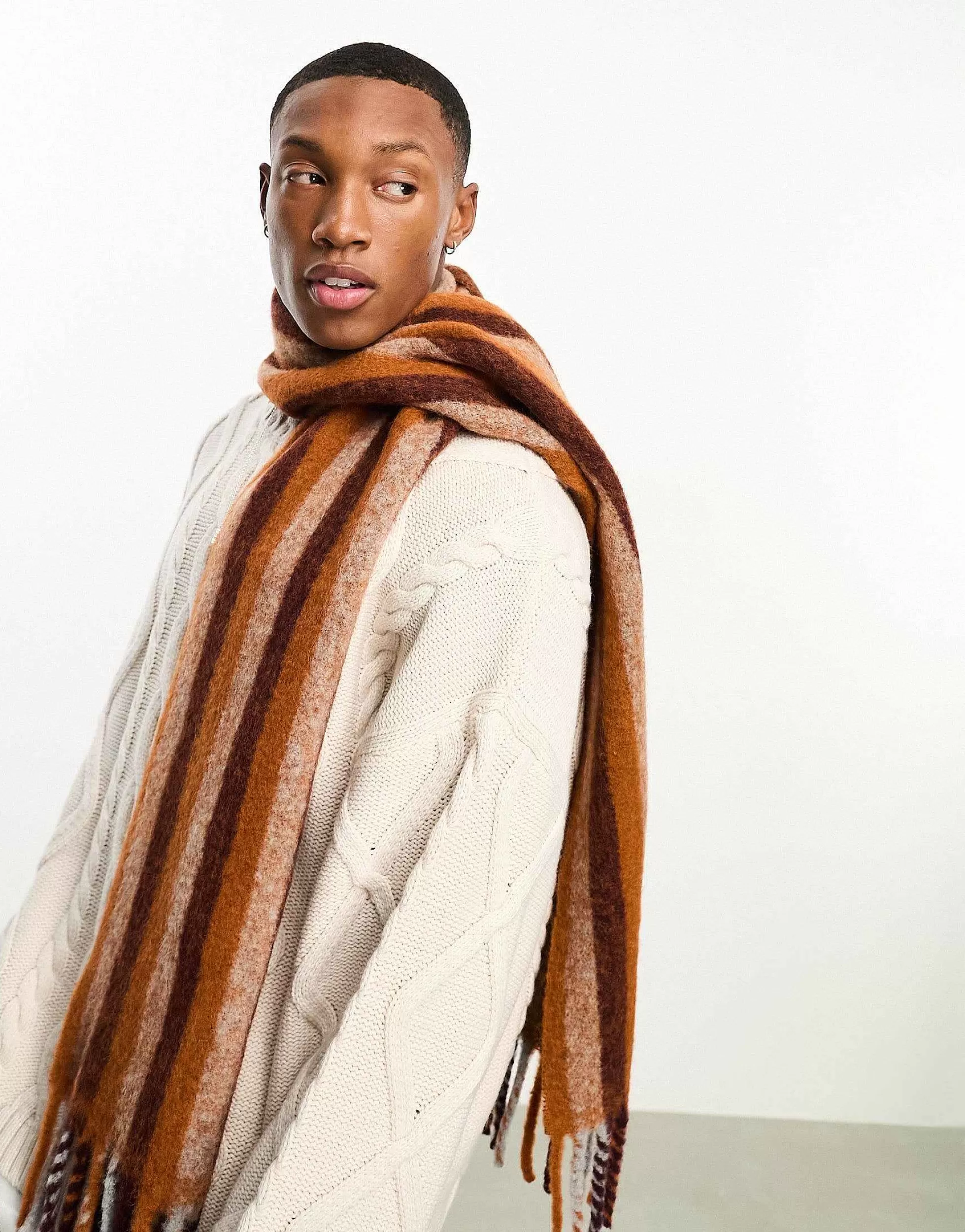 Men PS Paul Smith Cosy Stripe Scarf In