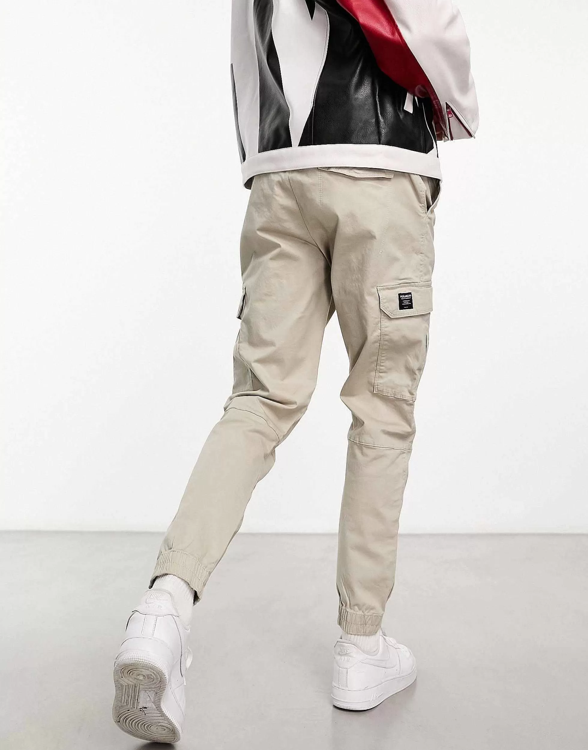 Men Pull&Bear Cargo Trouser In