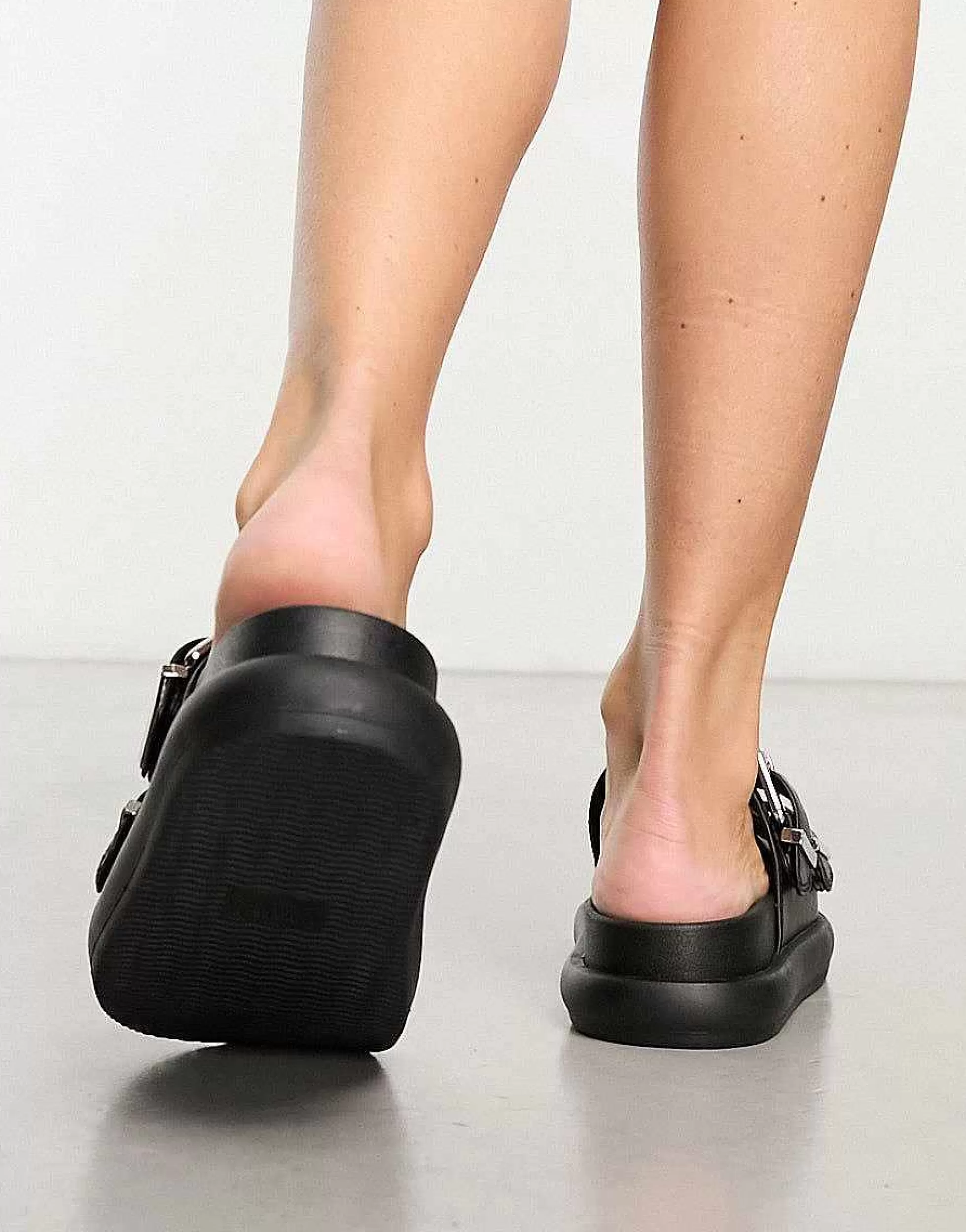 Women Pull&Bear Double Buckle Strap Flatform In