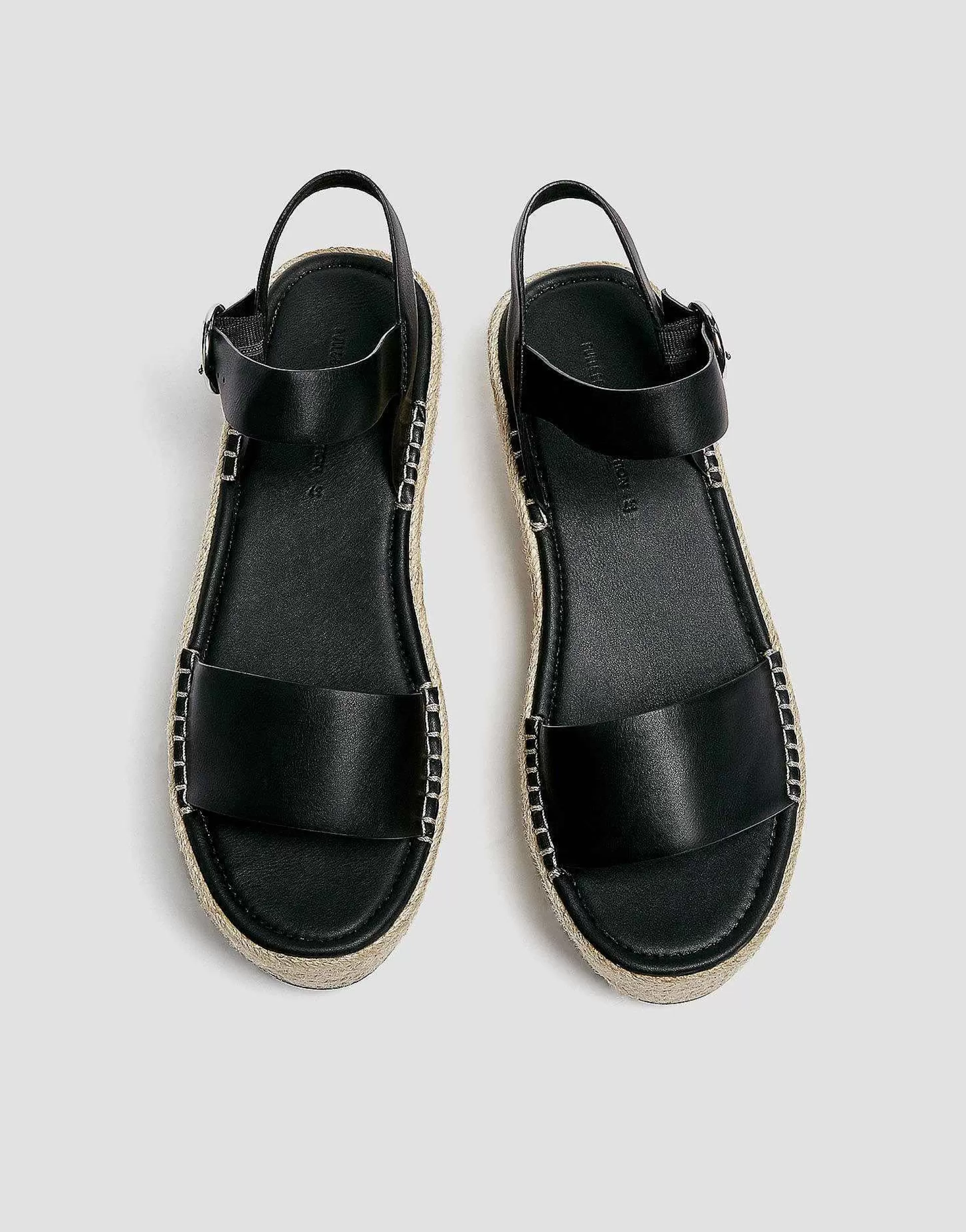 Women Pull&Bear Flatform Espadrille Sandal In