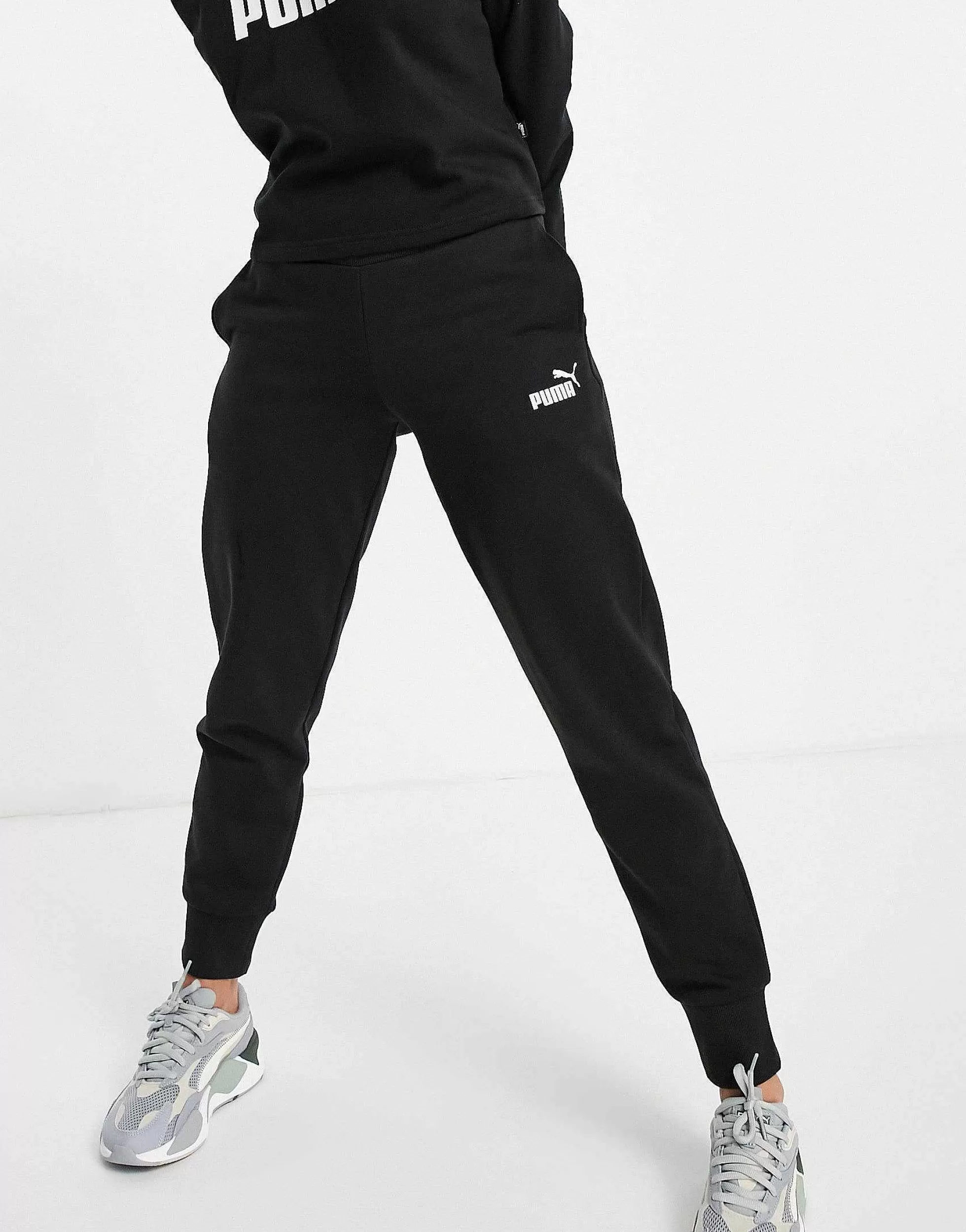 Women Puma Essentials Joggers In Black