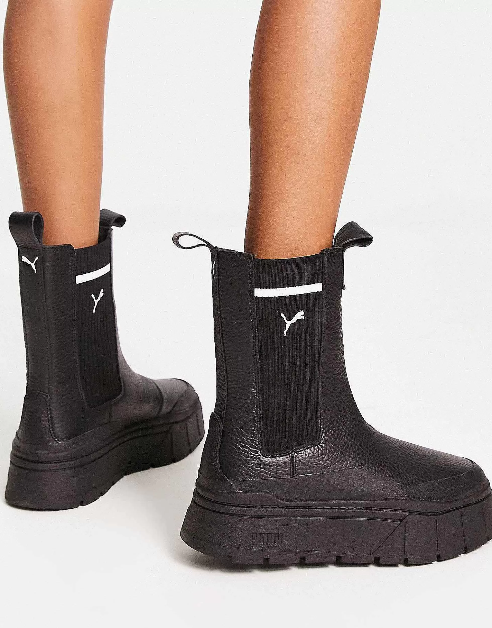 Women Puma Mayze Stack Chelsea Boots In