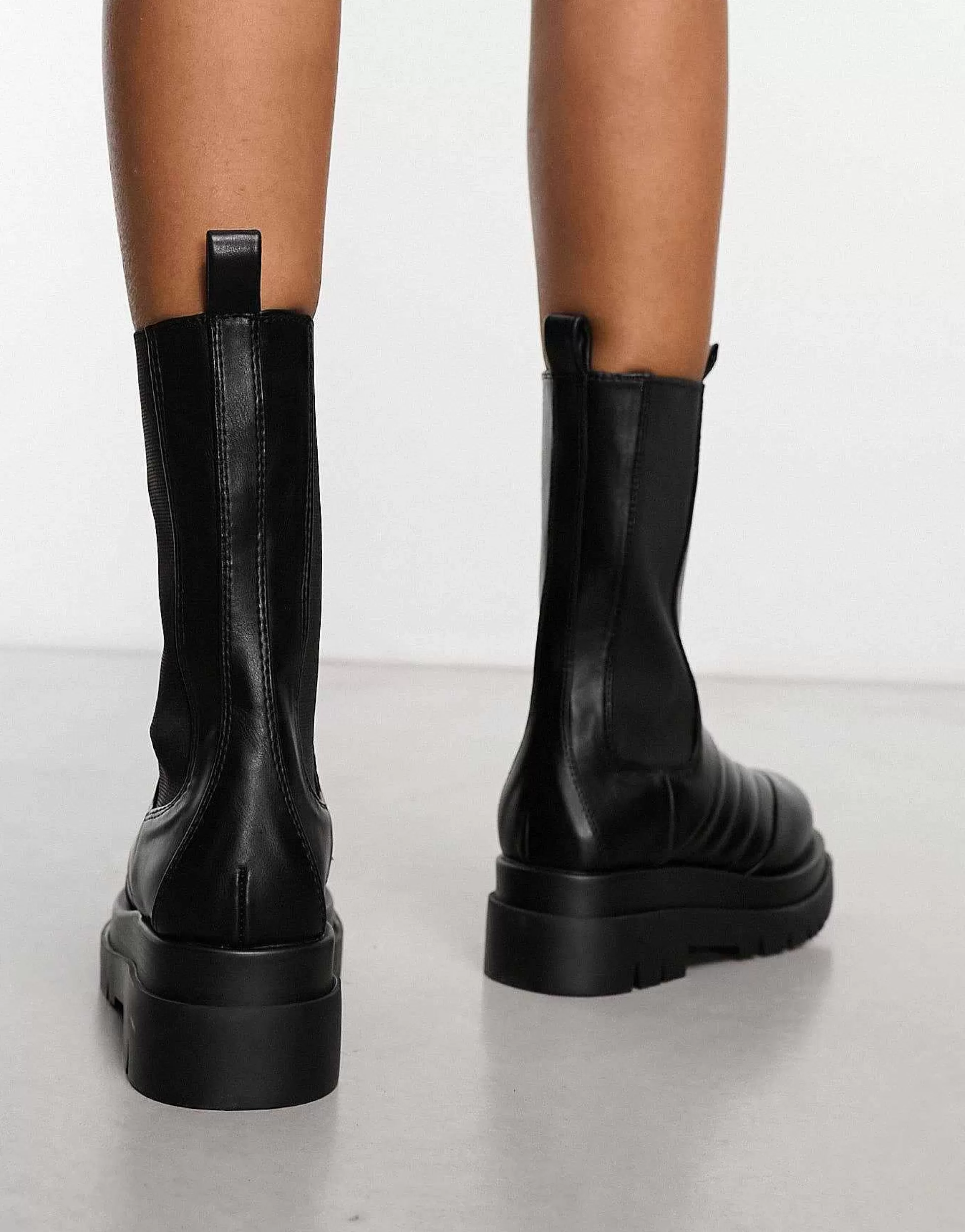 Women Raid Adalee Stitch Detail Calf Length Boots In