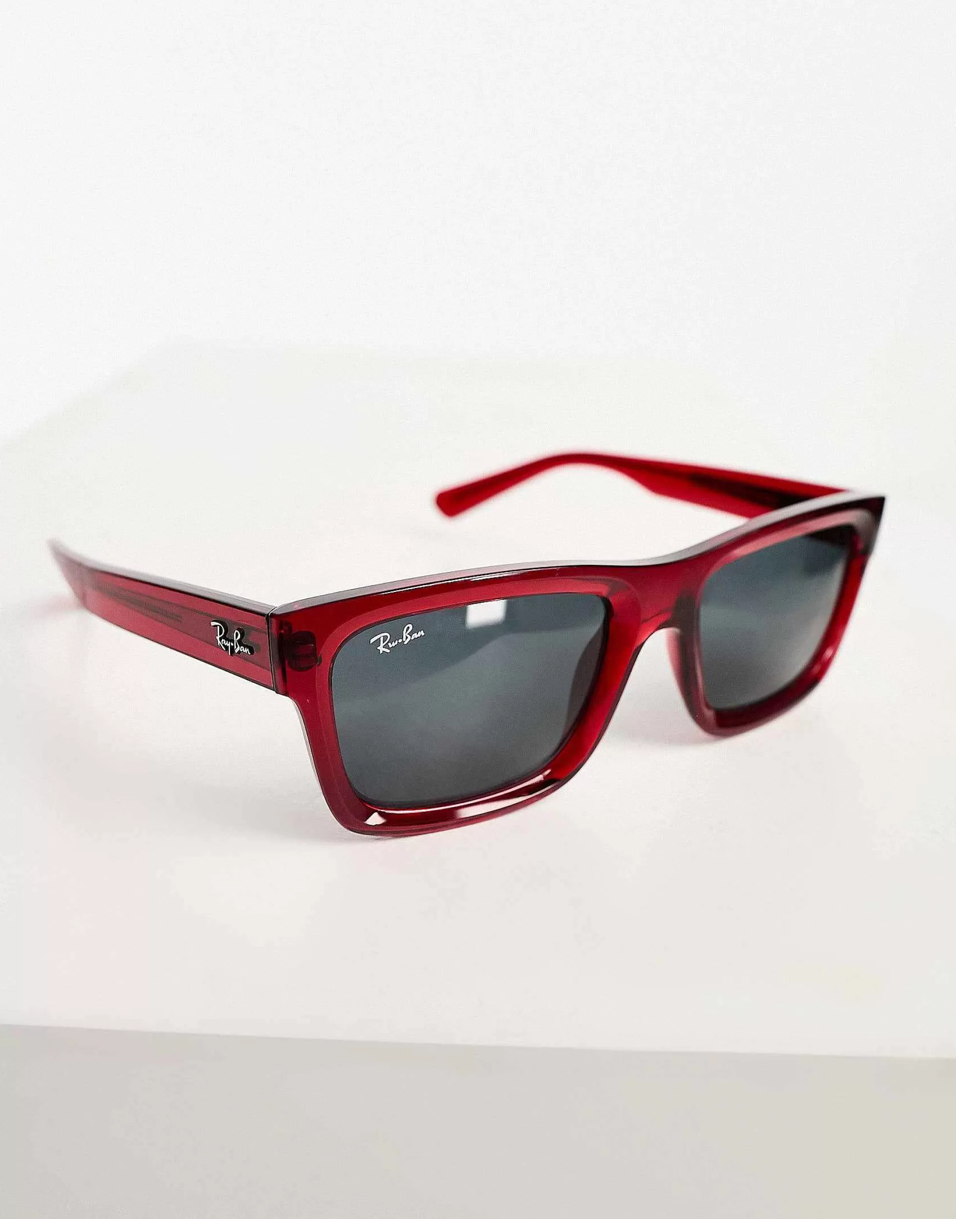 Women Ray-Ban Warren Square Sunglasses In Transparent