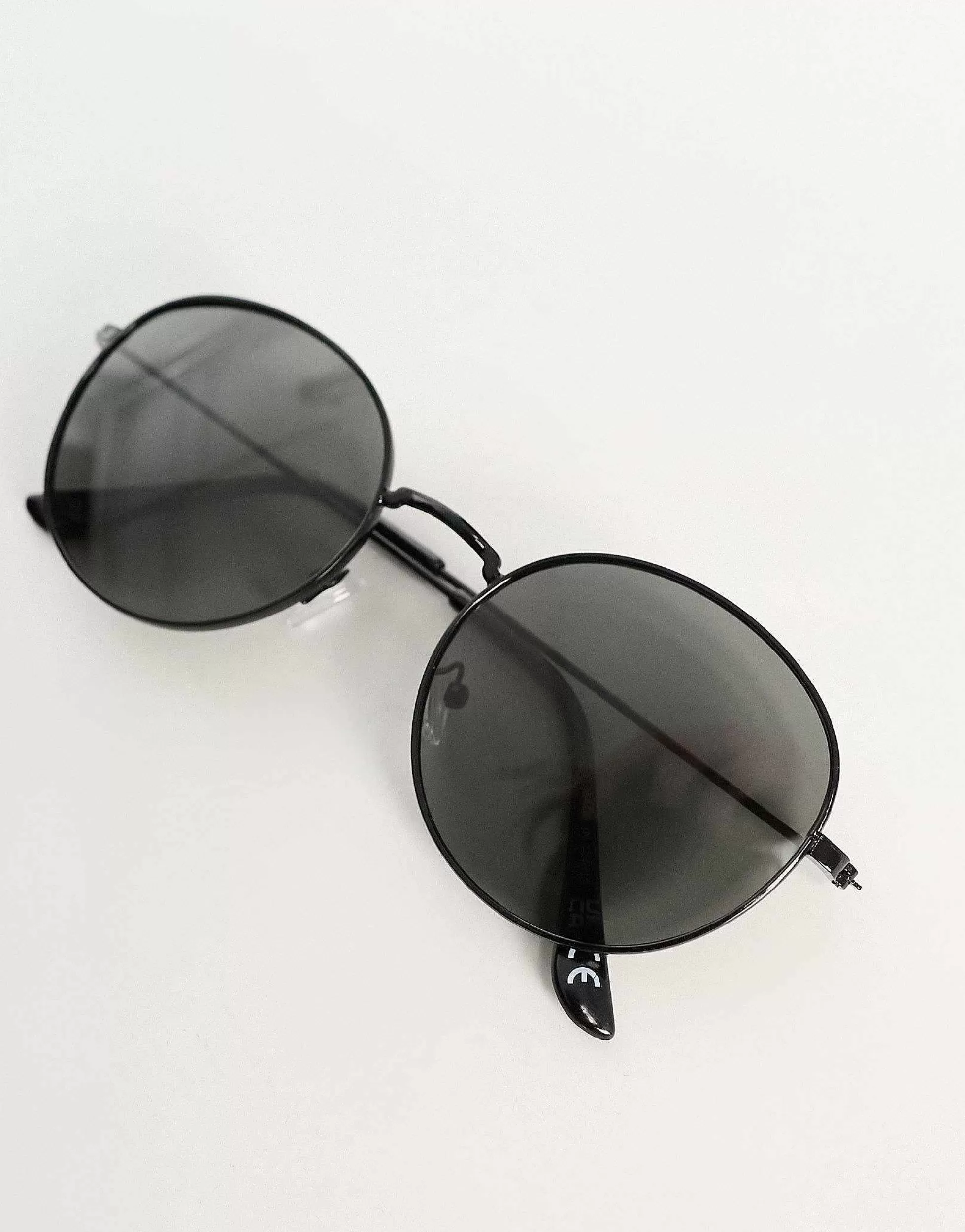 Men River Island Flat Round Sunglasses In