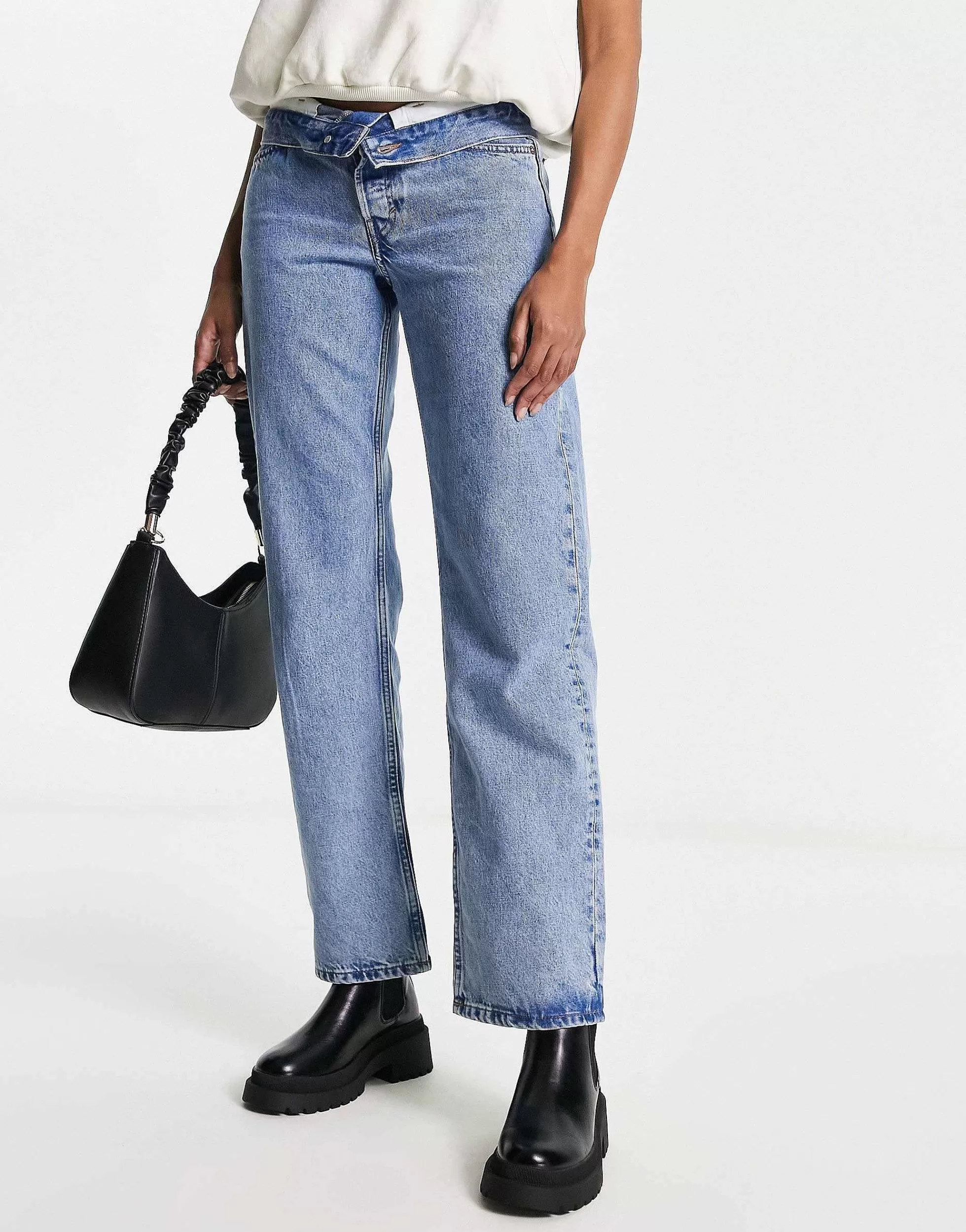 Women River Island Low Ankle Chelsea Boot In