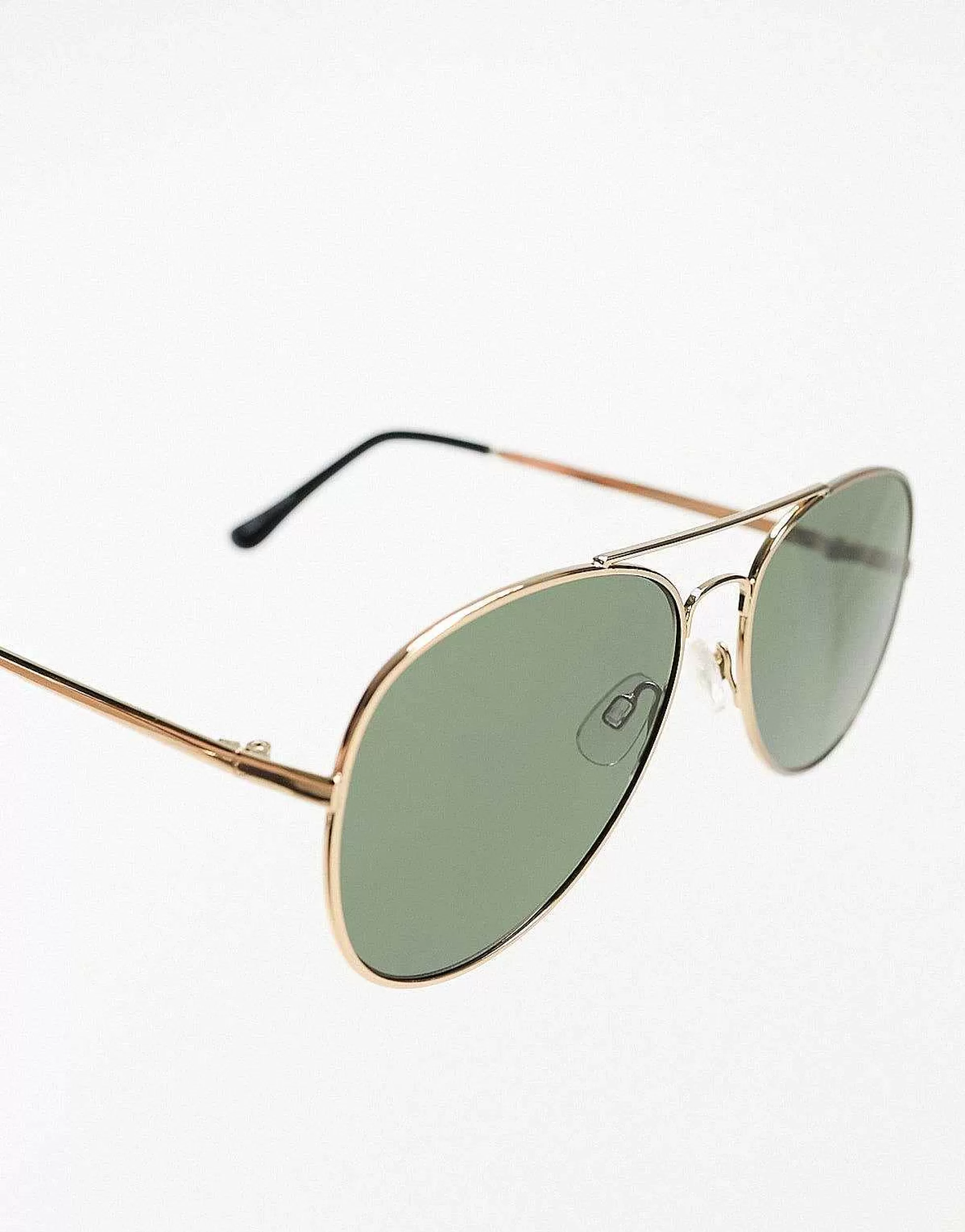 Men Selected Homme Aviator Sunglasses In Gold