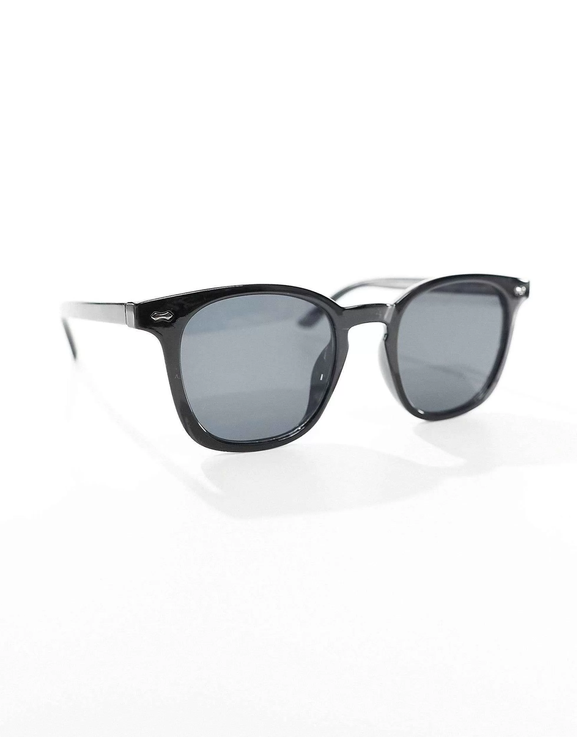 Men Selected Homme High Brow Square Sunglasses In