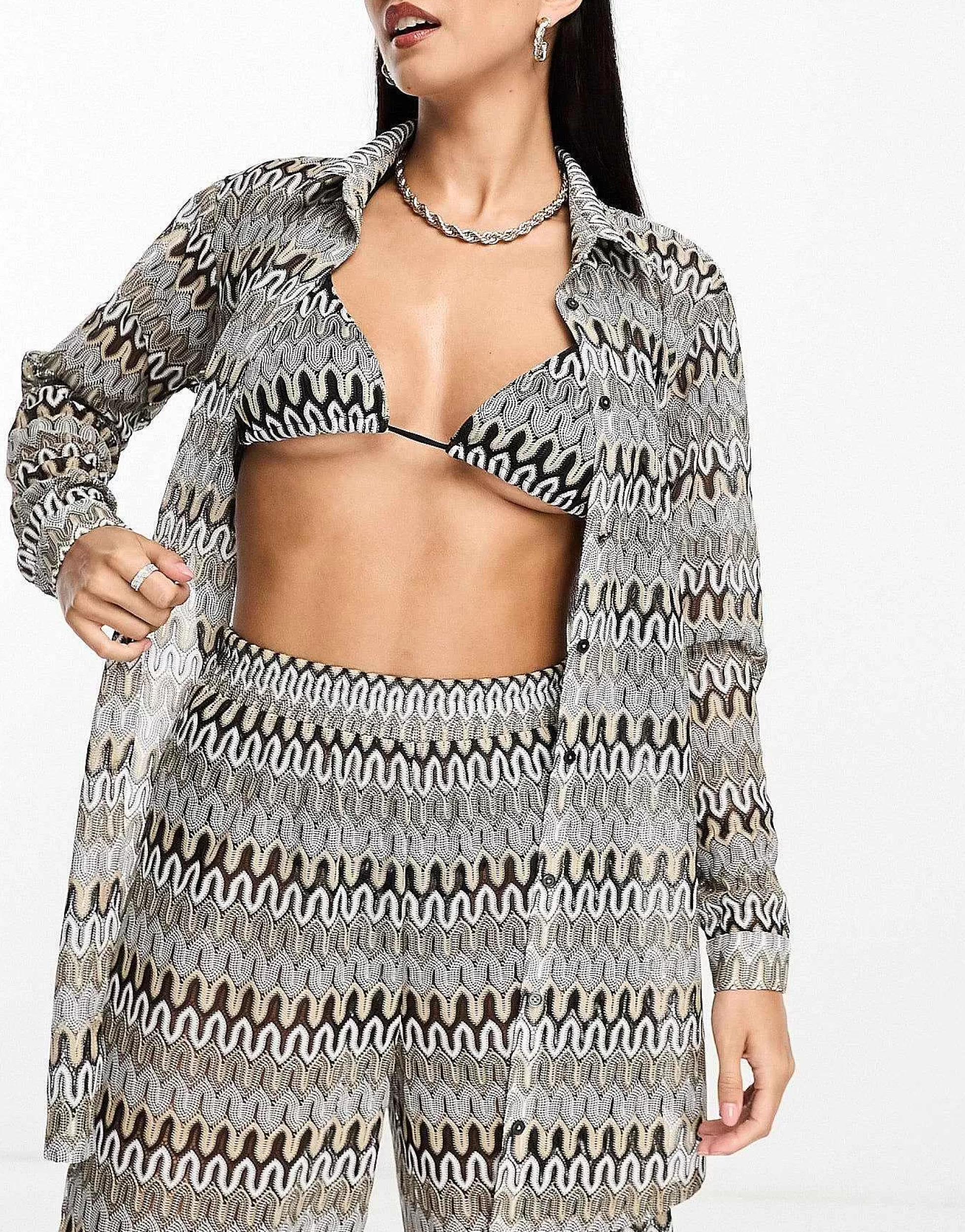 Women South Beach Embroidered Bikini Mix And Match