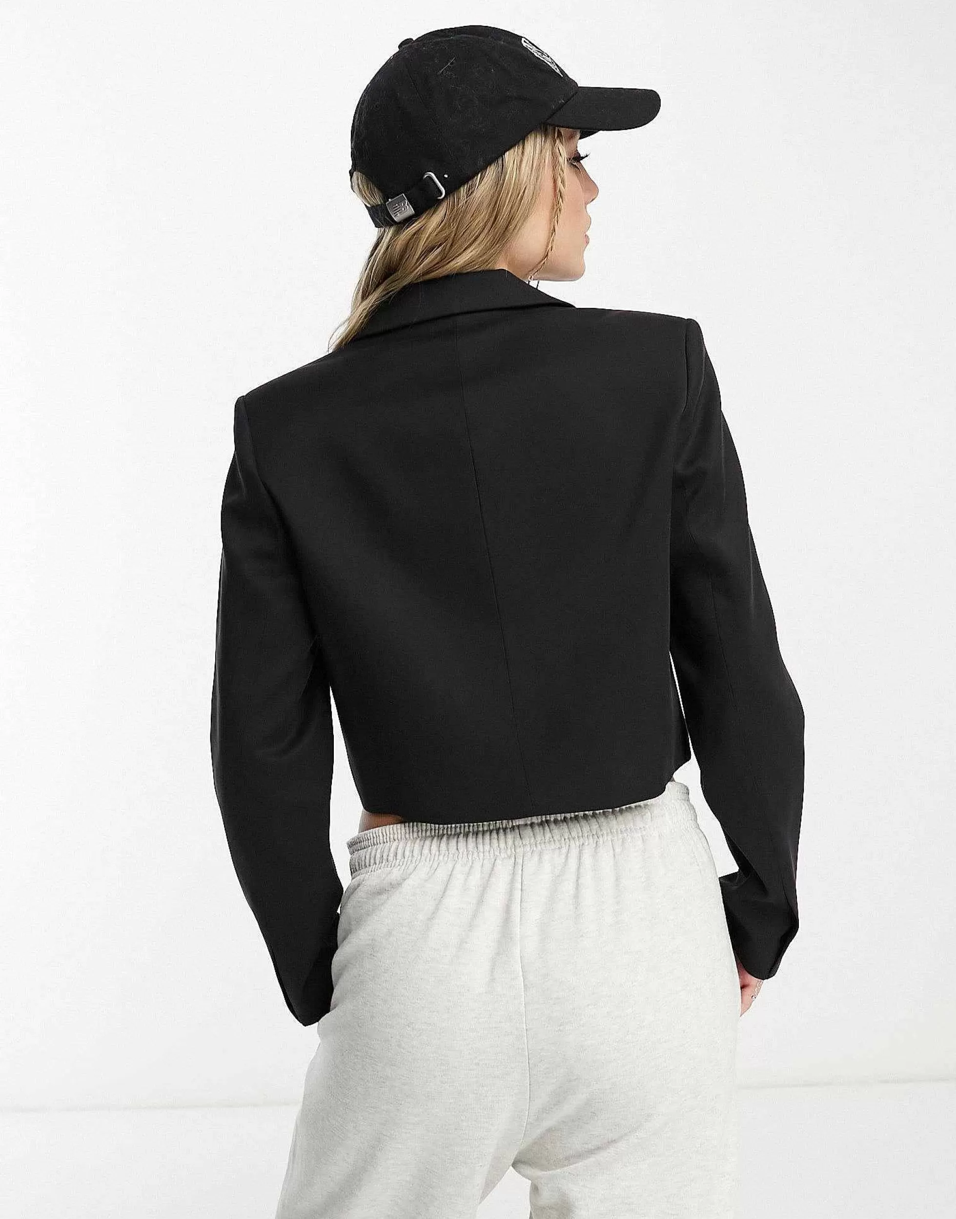 Women Stradivarius Cropped Blazer In