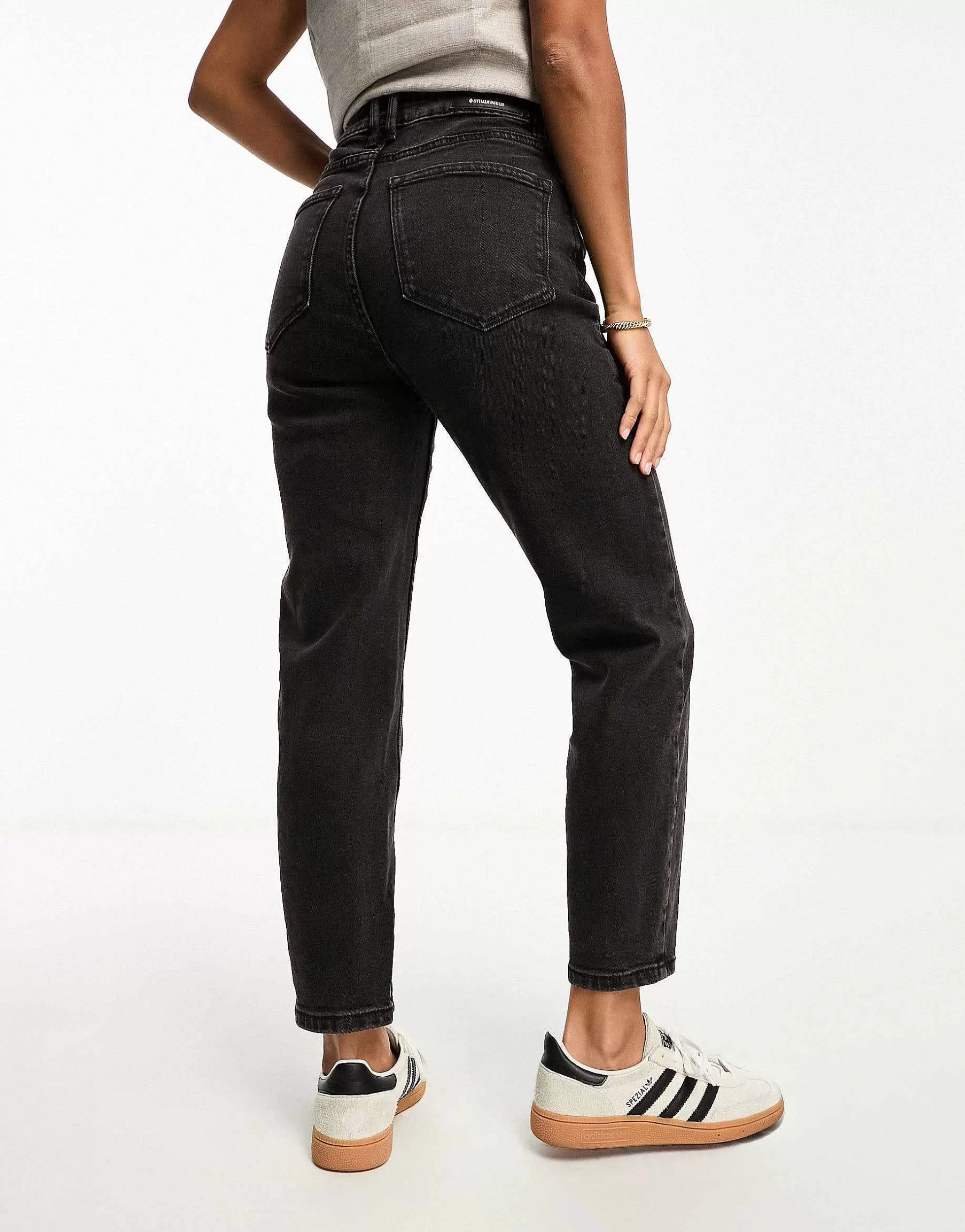 Women Stradivarius Petite Slim Mom Jean With Stretch In