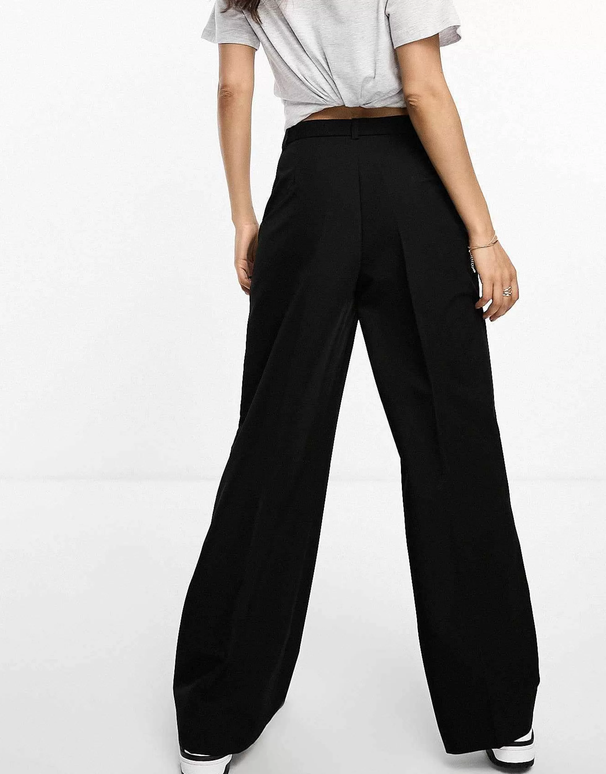 Women Stradivarius Petite Tailored Straight Trouser In