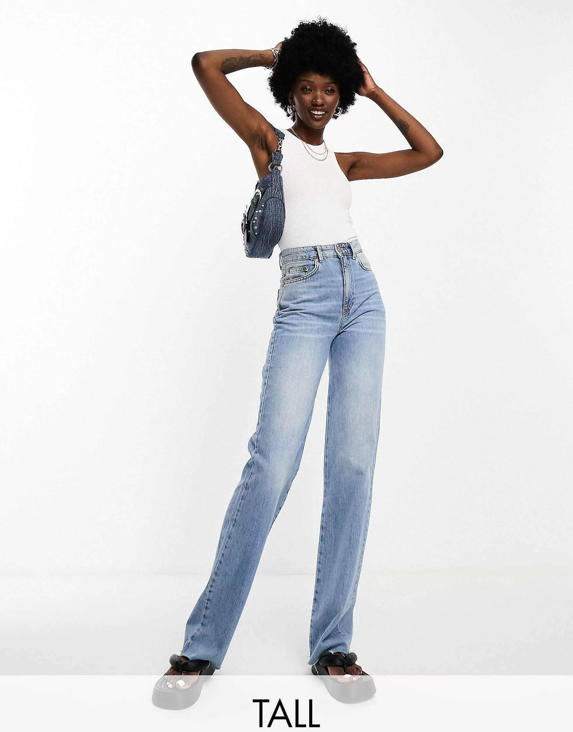 Women Stradivarius Tall 90S Dad Jean In Vintage