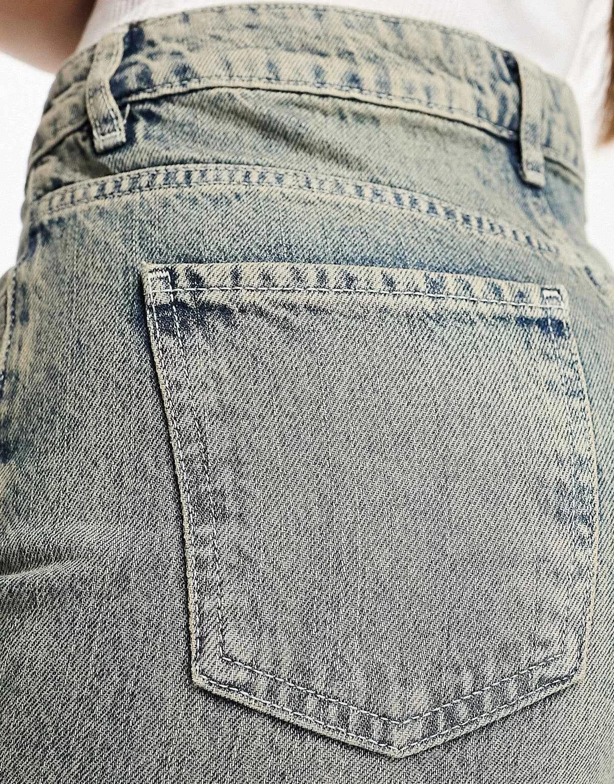 Women Stradivarius Tall Str Baggy Jean In Vintage Wash