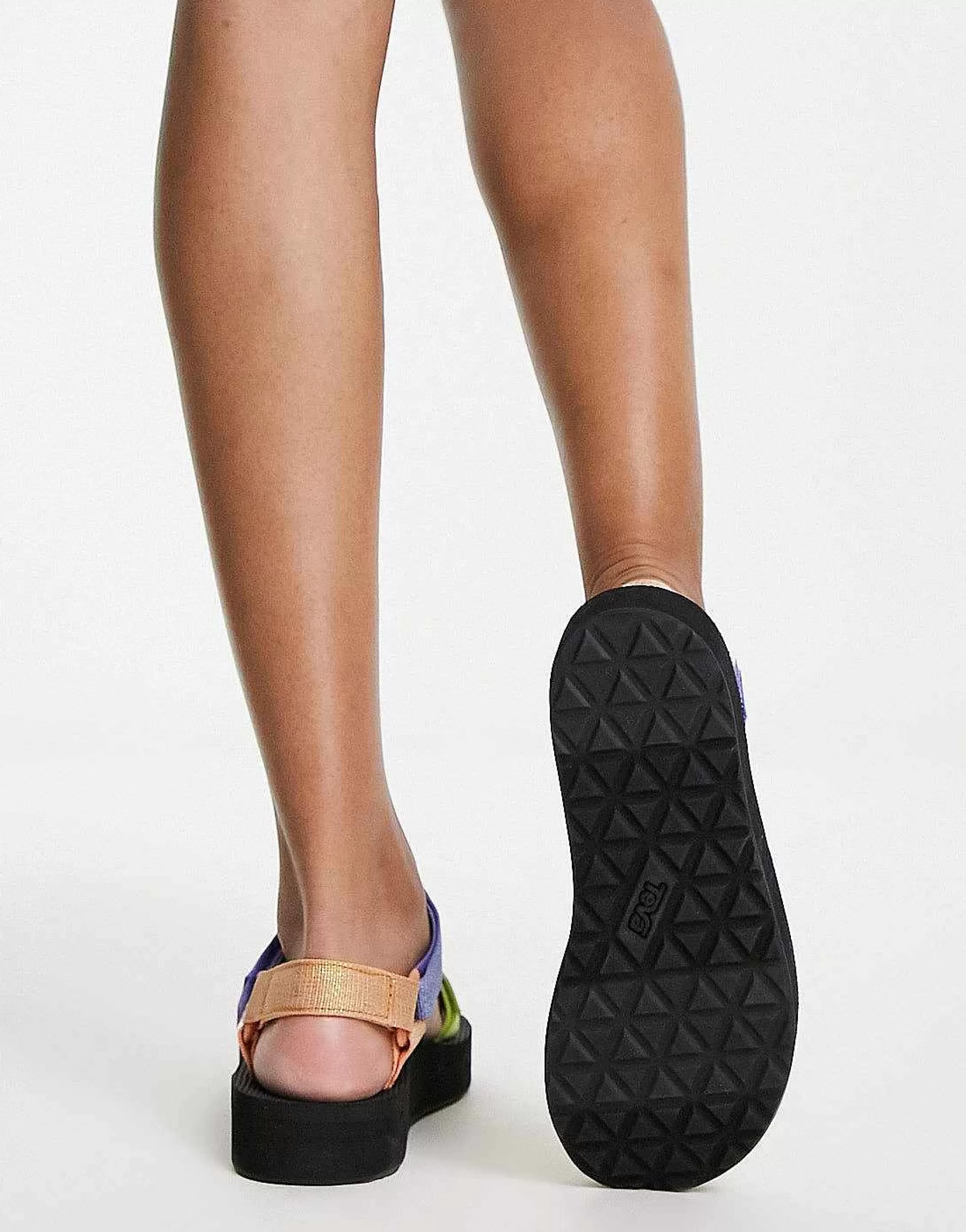 Women Teva Midform Universal Chunky Sandals In Metallic Lilac