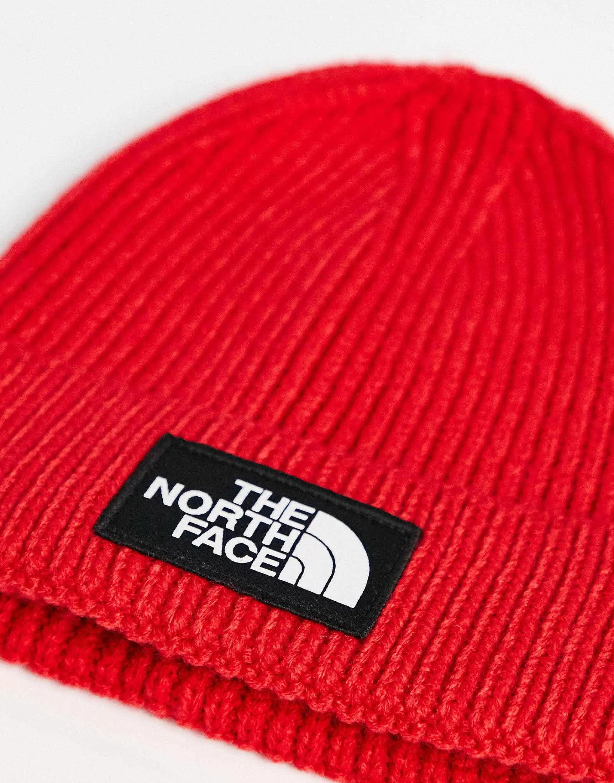 Men The North Face Box Logo Cuffed Beanie In