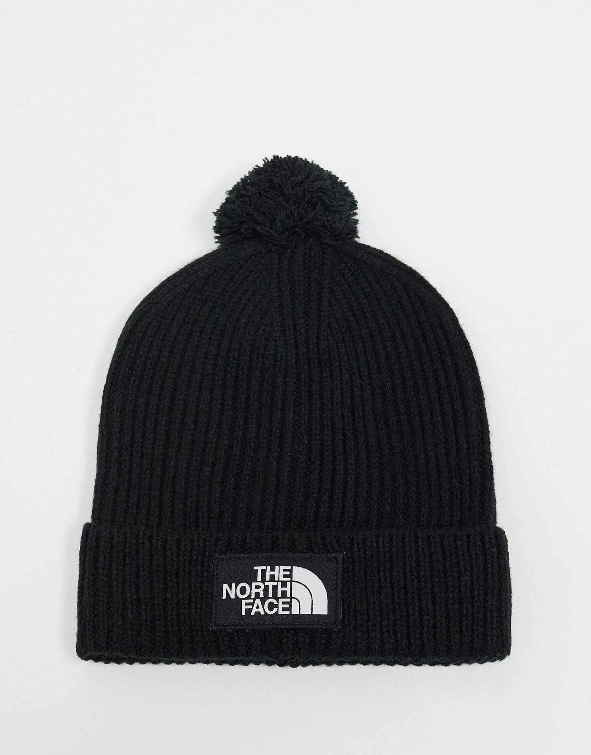 Women The North Face Tnf Logo Box Pom Beanie In