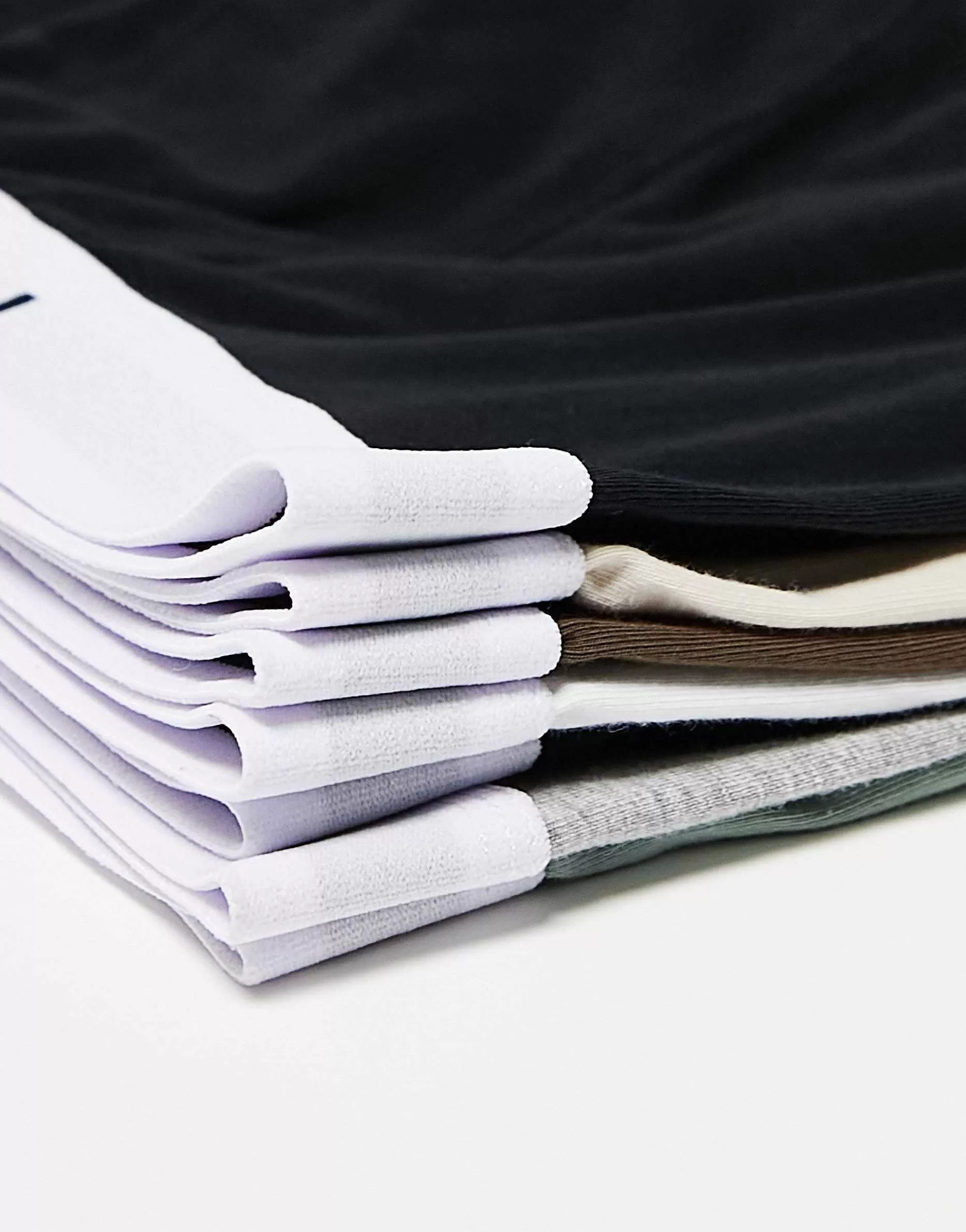 Men Topman 7 Pack Trunks In Black, White, Grey Marl And Neutrals