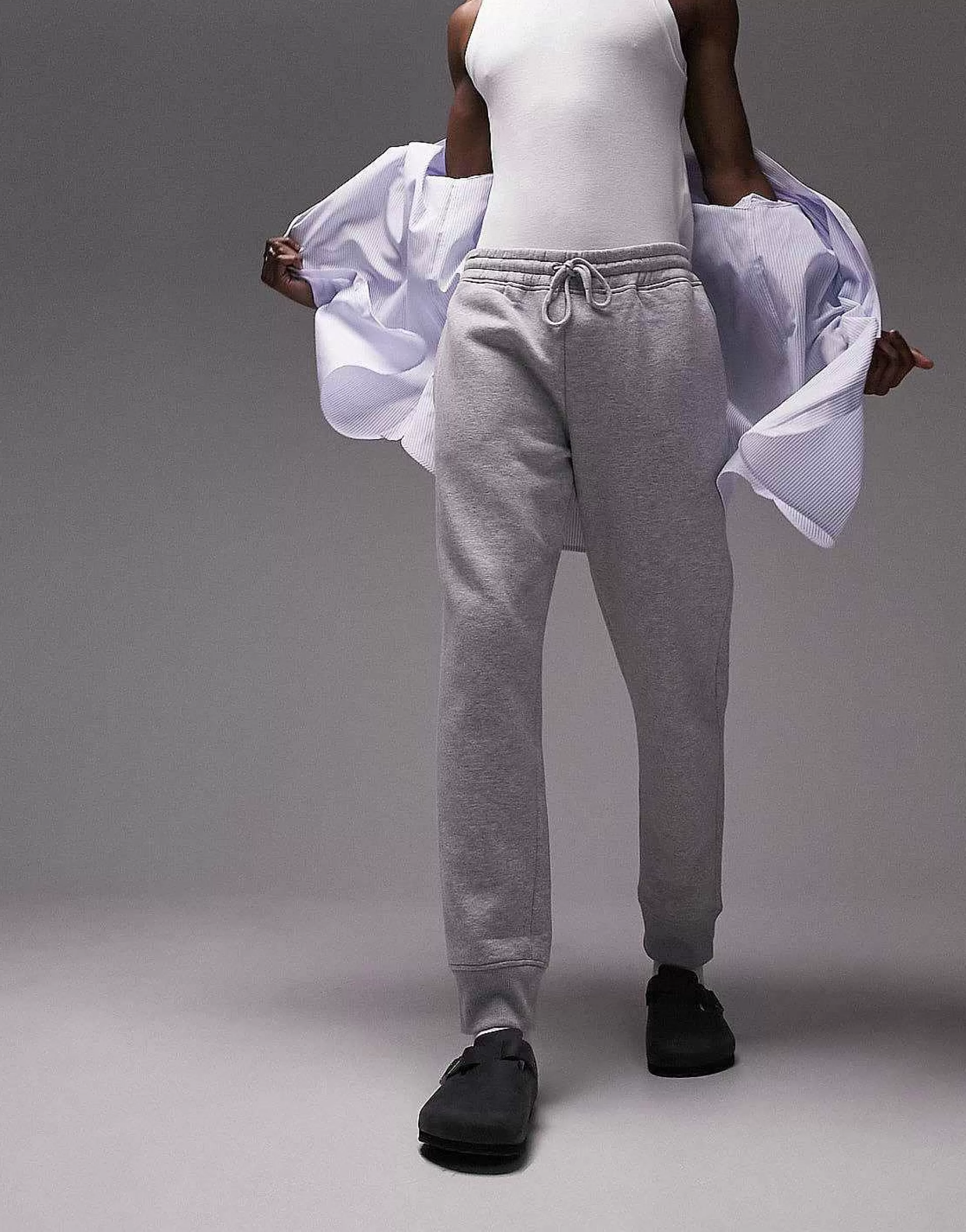 Men Topman Classic Jogger In Marl