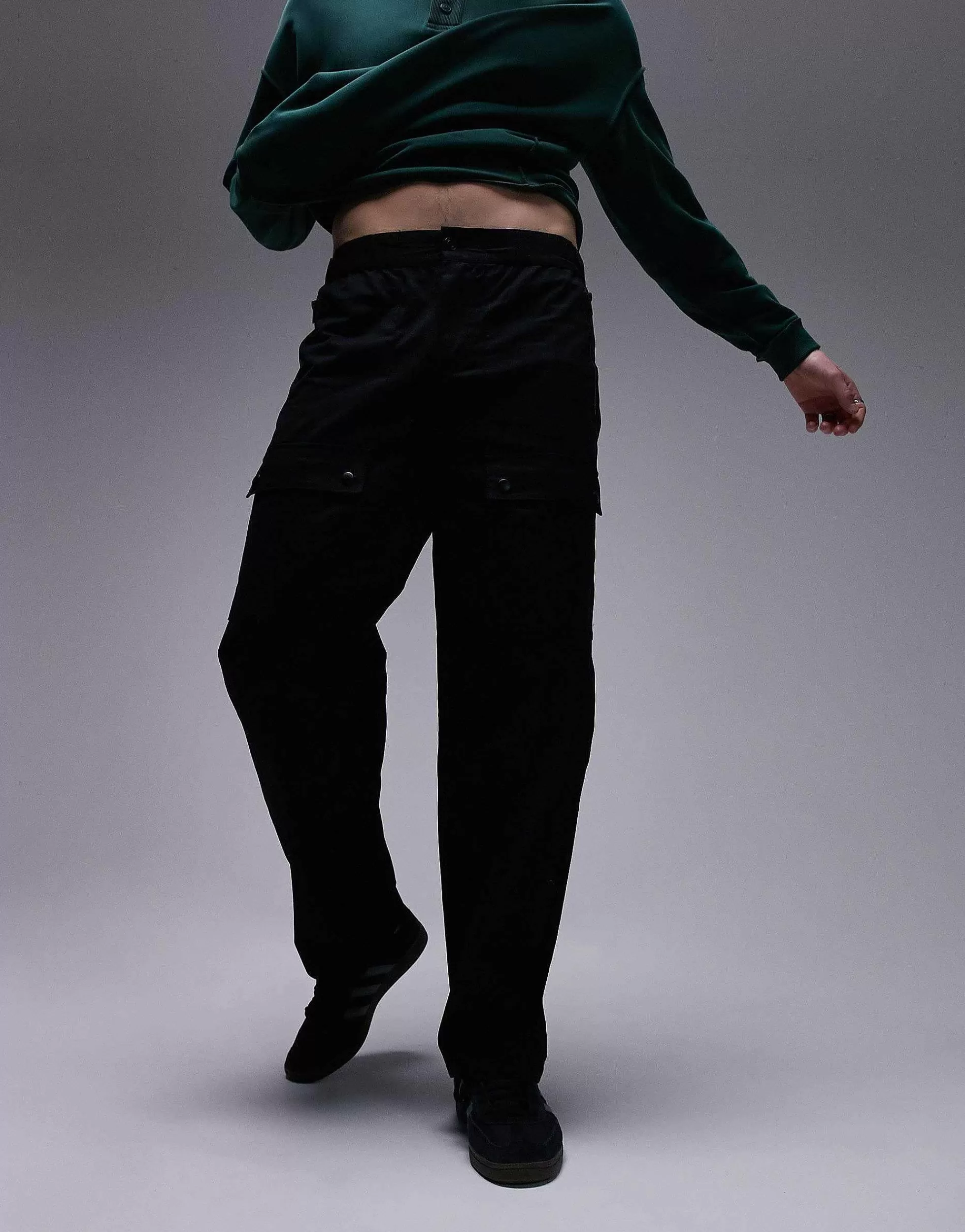 Men Topman Relaxed Cargo Trousers In