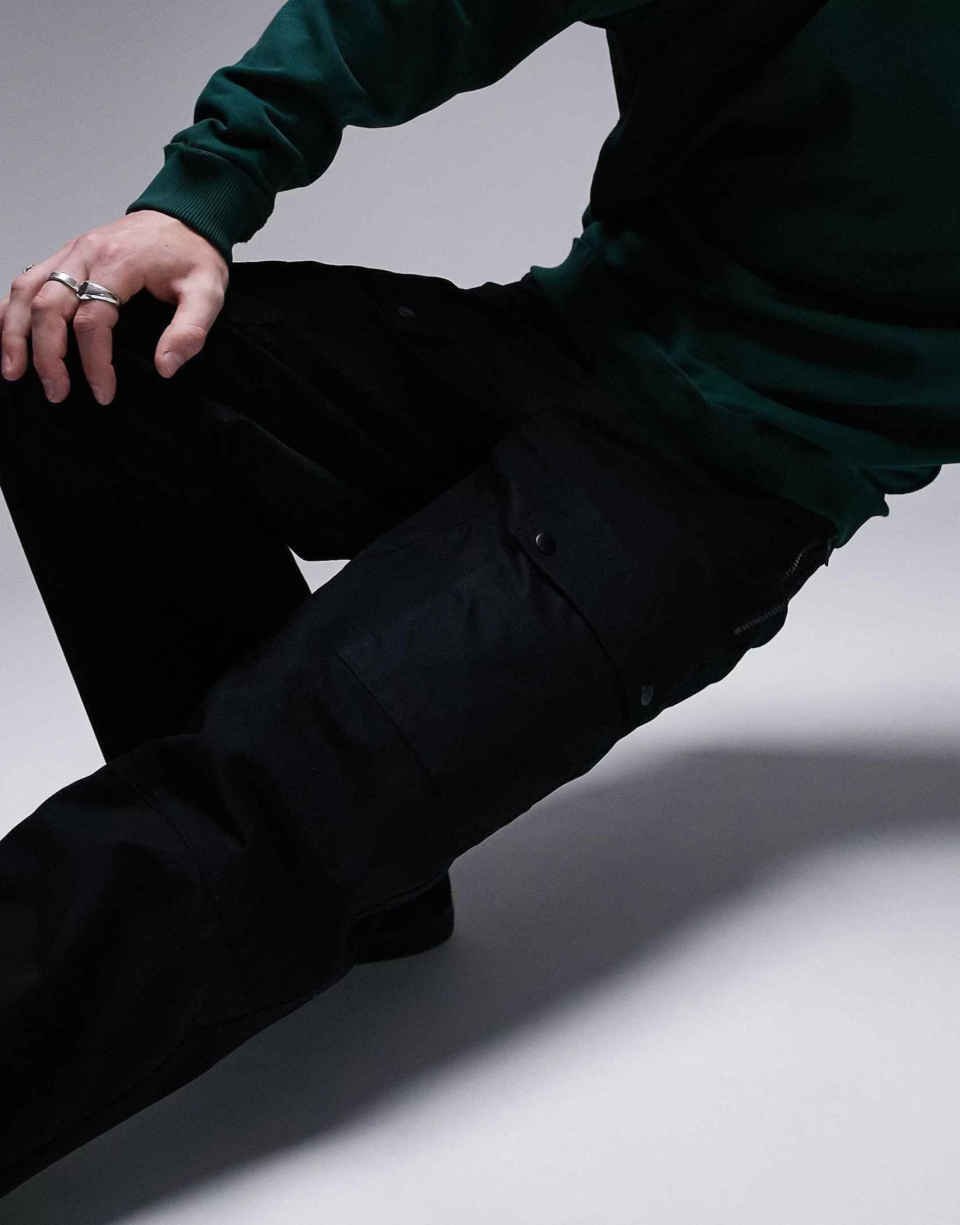 Men Topman Relaxed Cargo Trousers In
