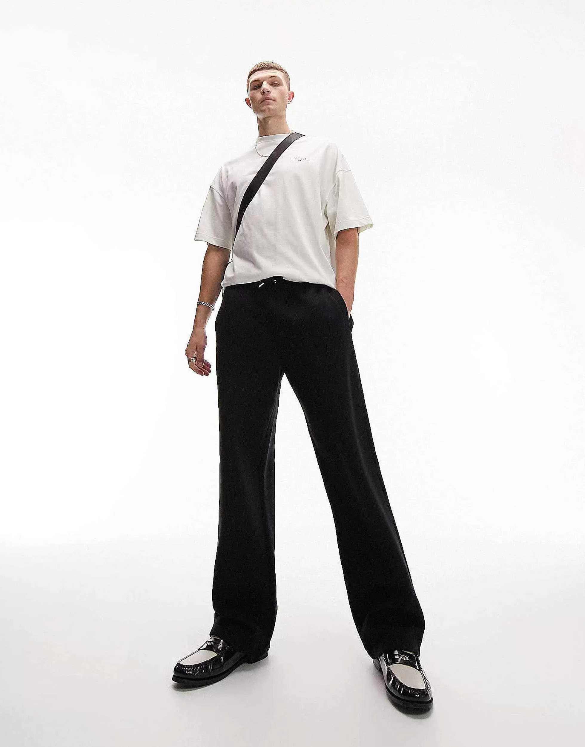 Men Topman Straight Leg Jogger In