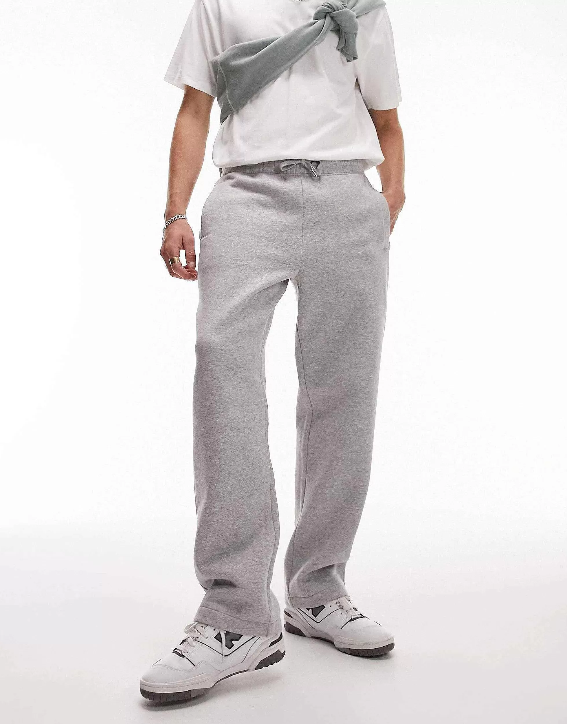 Men Topman Straight Leg Jogger In Marl