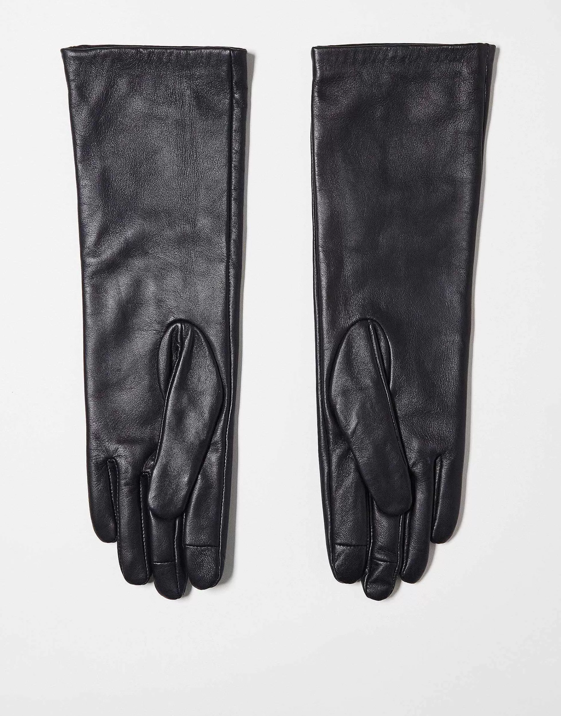 Women Topshop Gia Long Leather Glove In