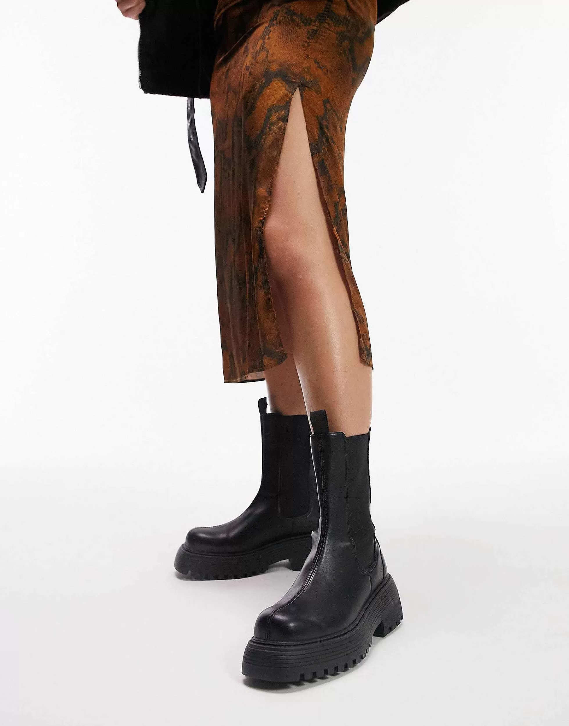 Women Topshop Kellis Chunky Chelsea Boot In