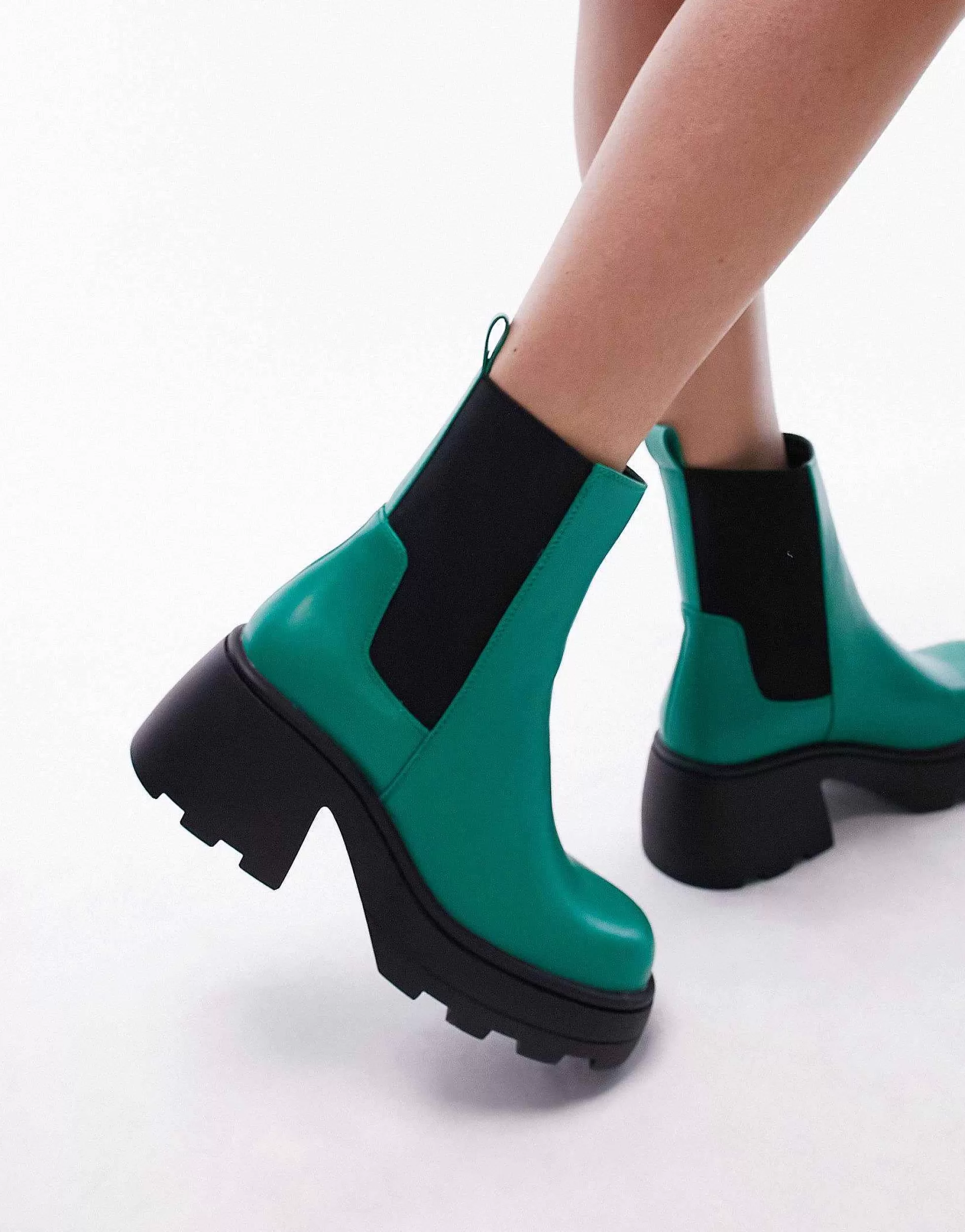 Women Topshop Margot Chunky Chelsea Boot In