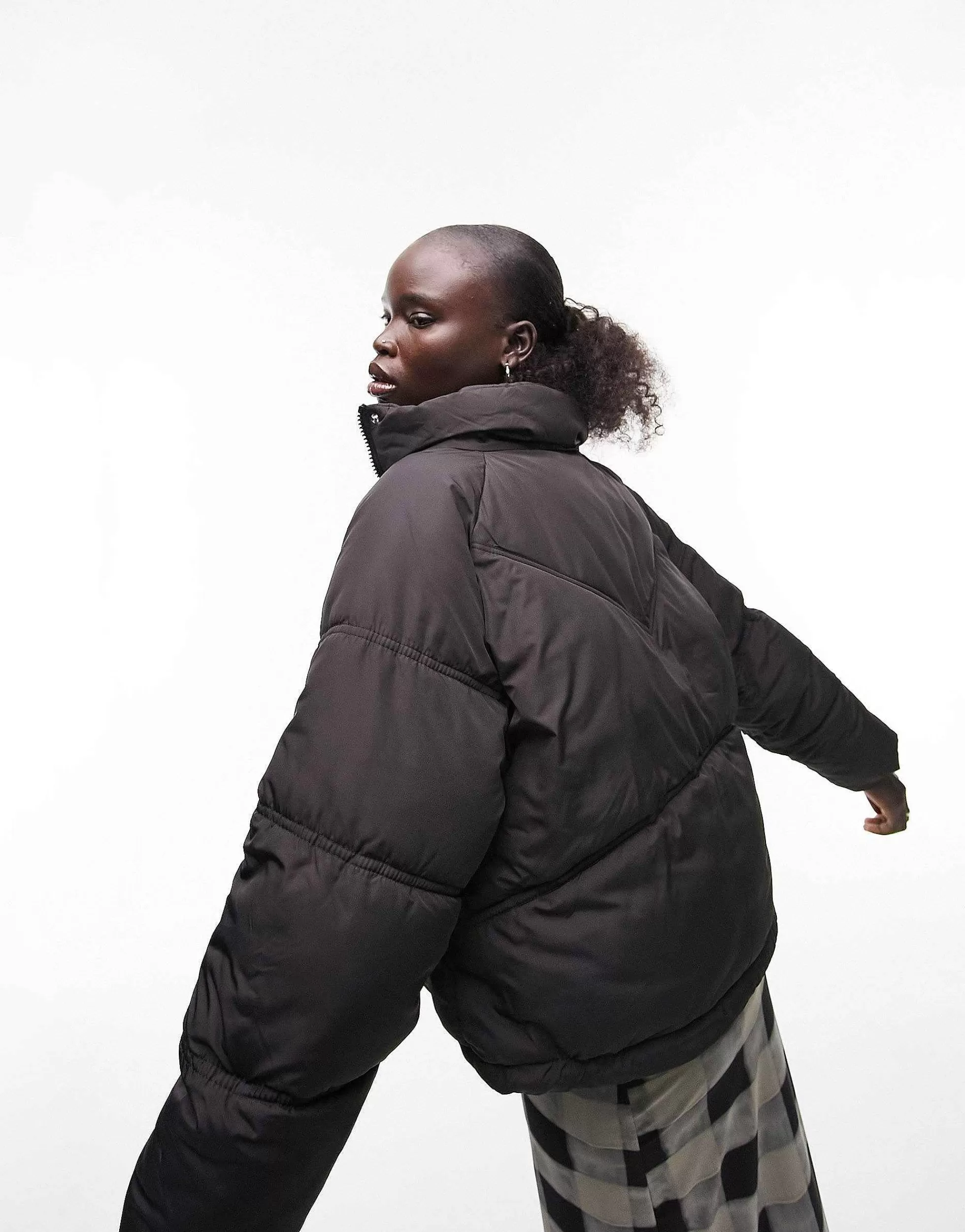 Women Topshop Petite Padded Puffer Jacket In