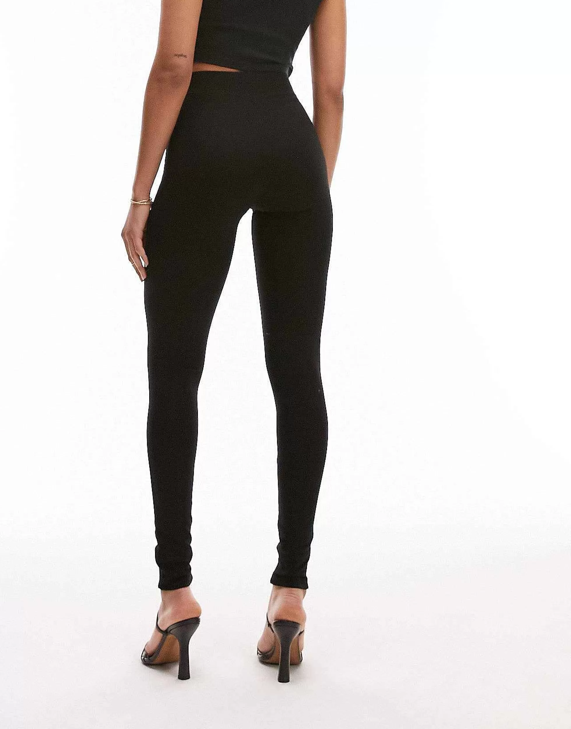 Women Topshop Tall Full Length Heavy Weight Legging With Deep Waistband In