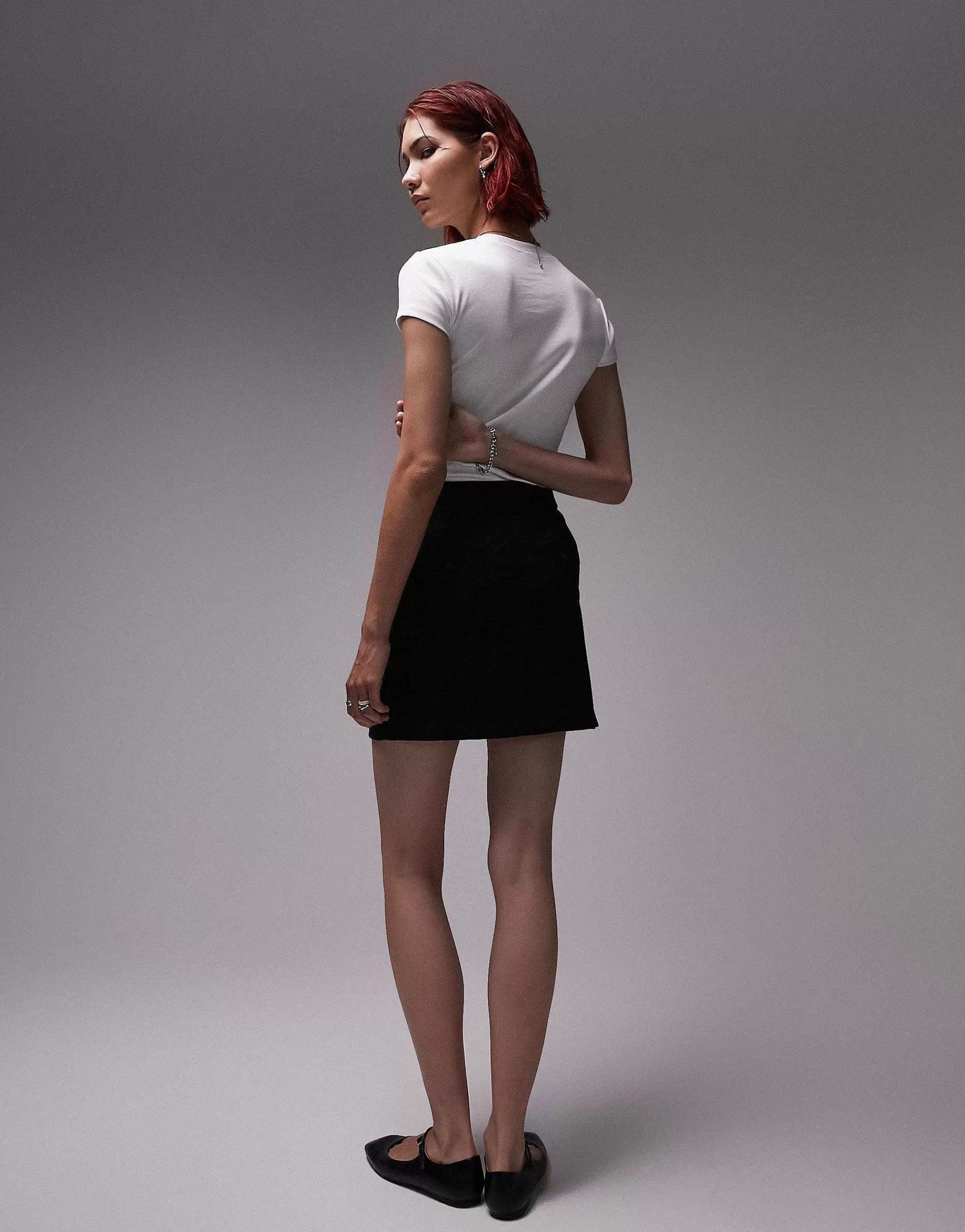 Women Topshop Tall Tailored Pelmet Mini Skirt In