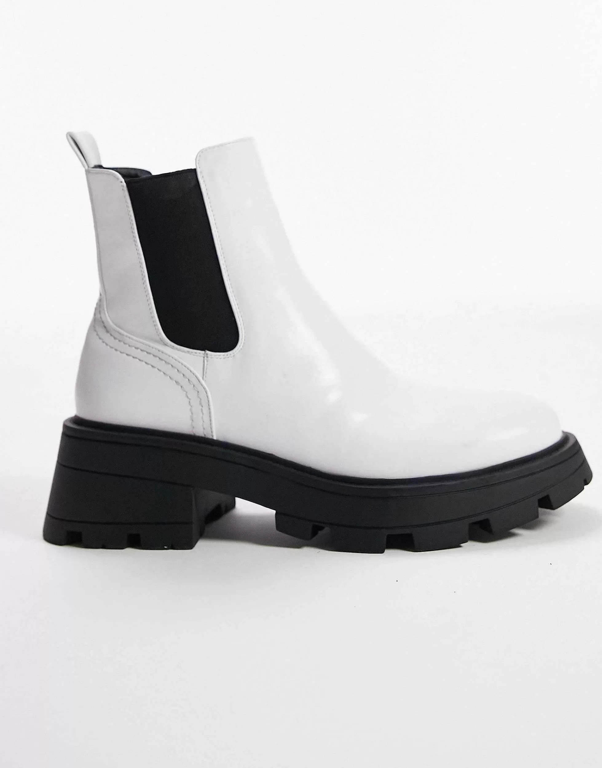 Women Topshop Wide Fit Bella Chunky Chelsea Boot In