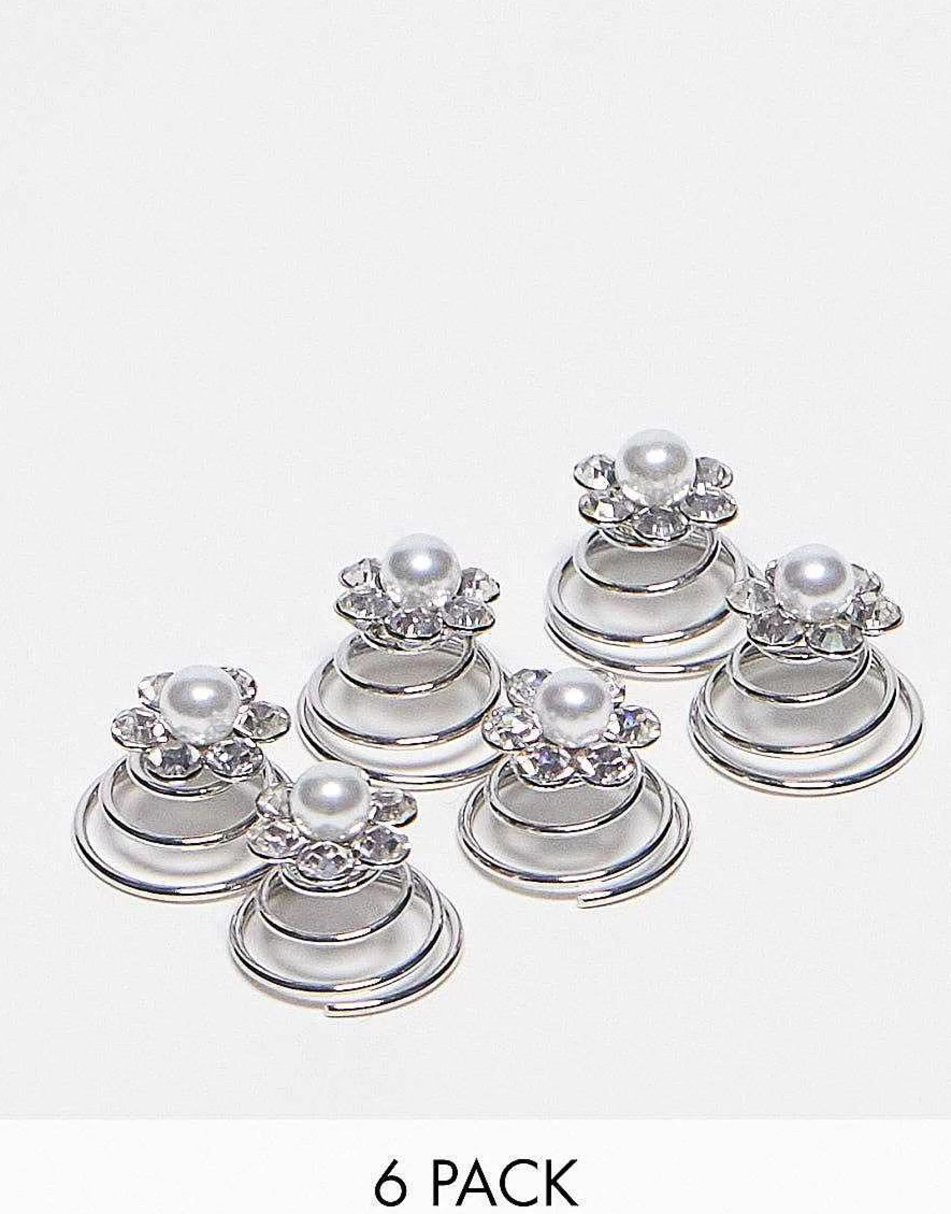 Women True Decadence Floral Crystal Hair Twist Multipack In Pack Of 6