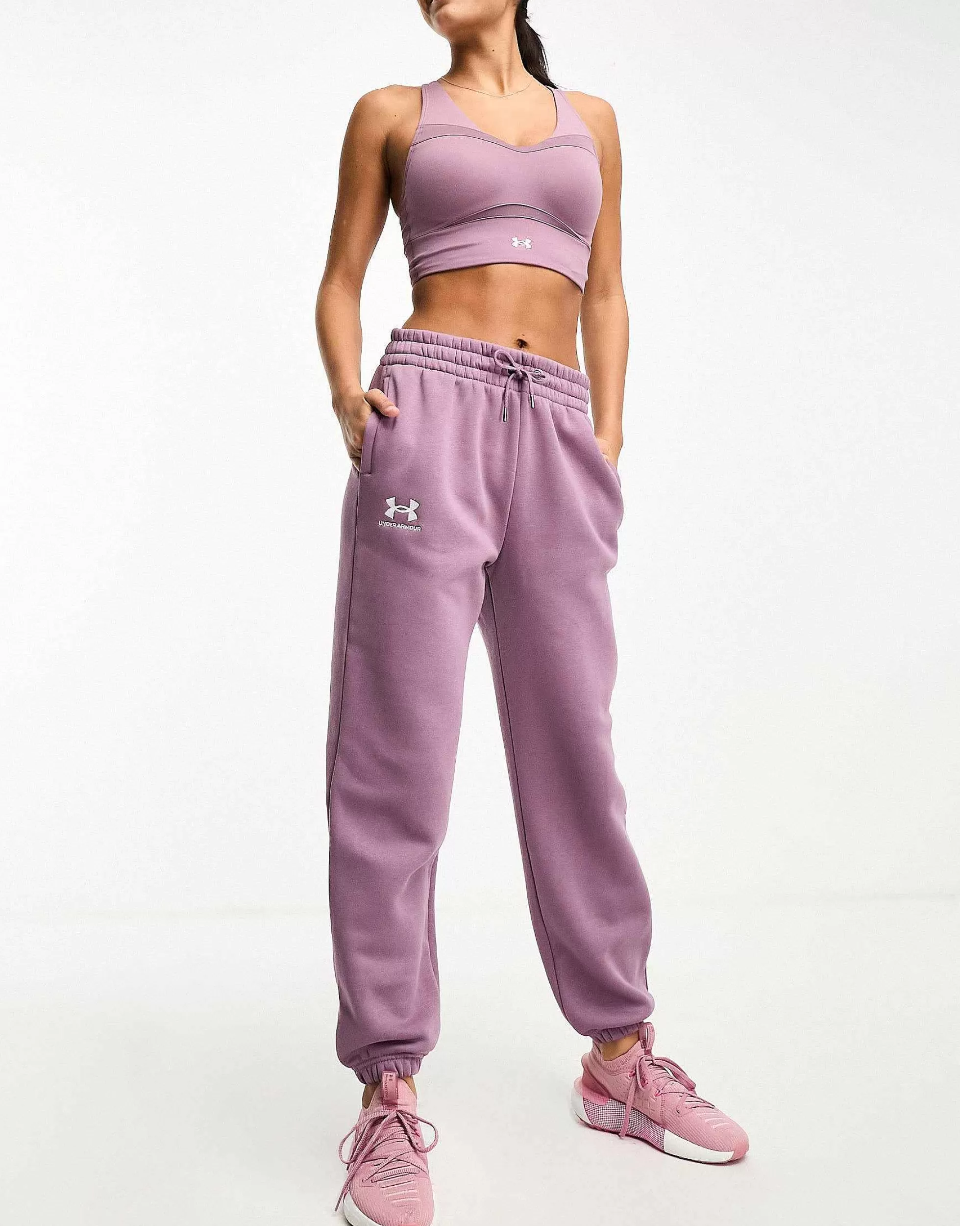 Women Under Armour Essential Fleece Joggers In