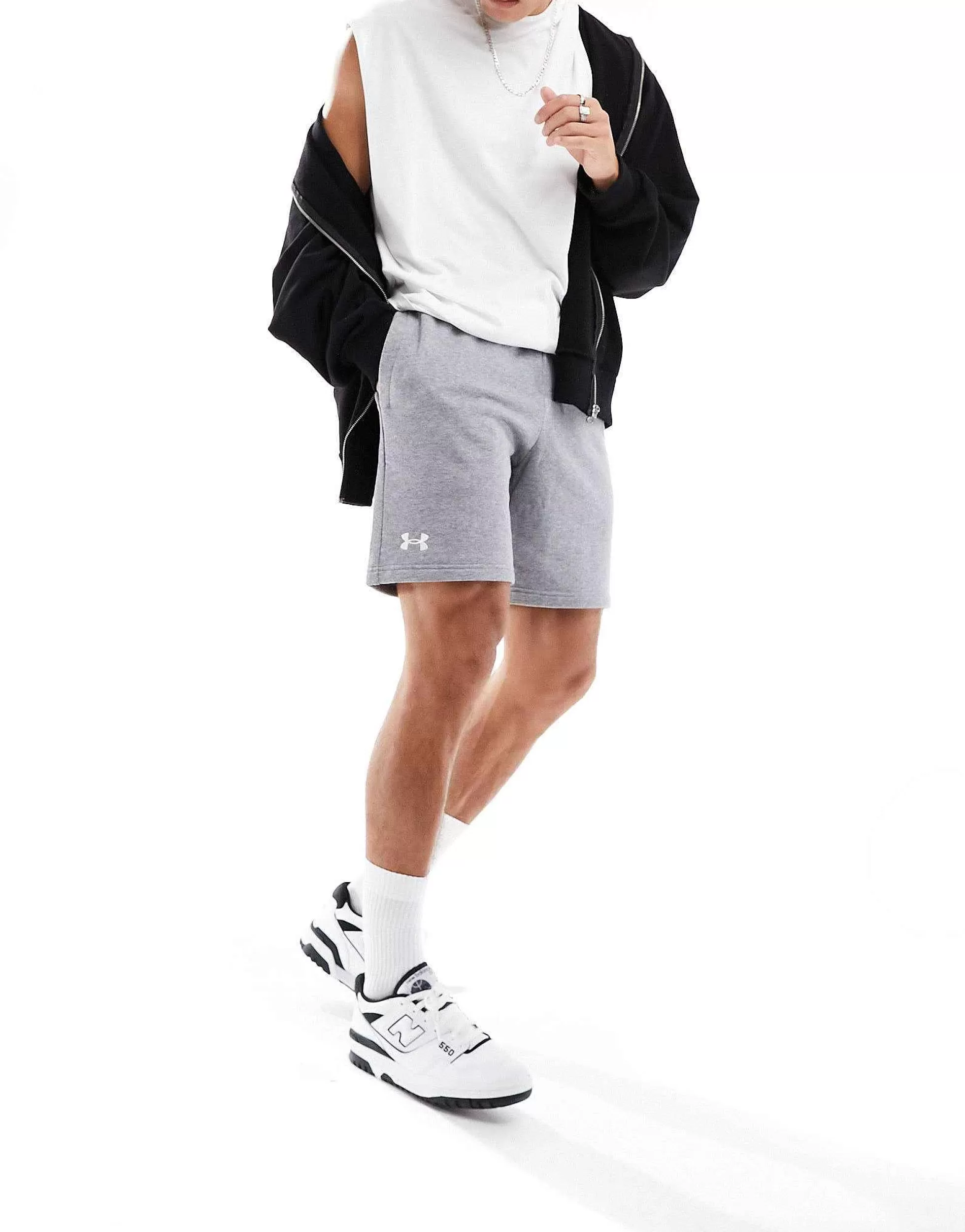 Men Under Armour Rival Fleece Shorts In