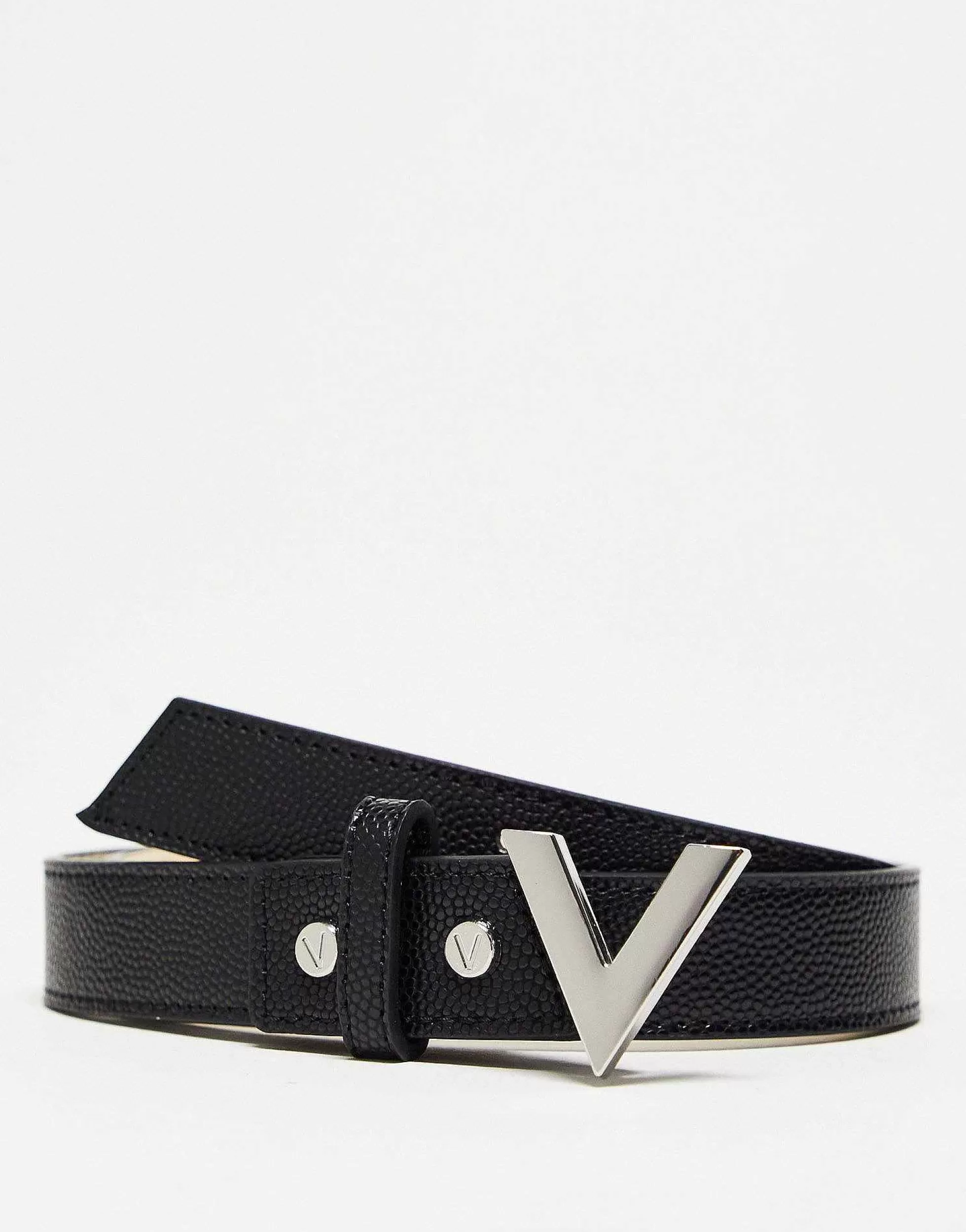 Men Valentino Bags Valentino Divina Belt In With Silver V