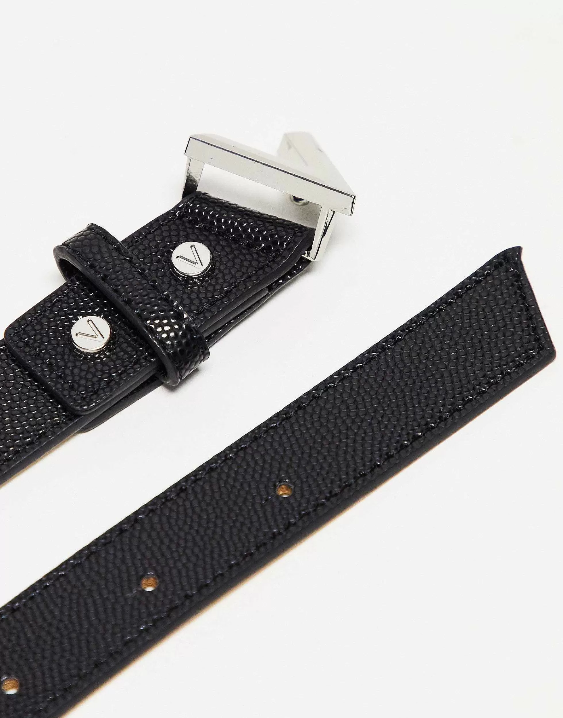 Men Valentino Bags Valentino Divina Belt In With Silver V