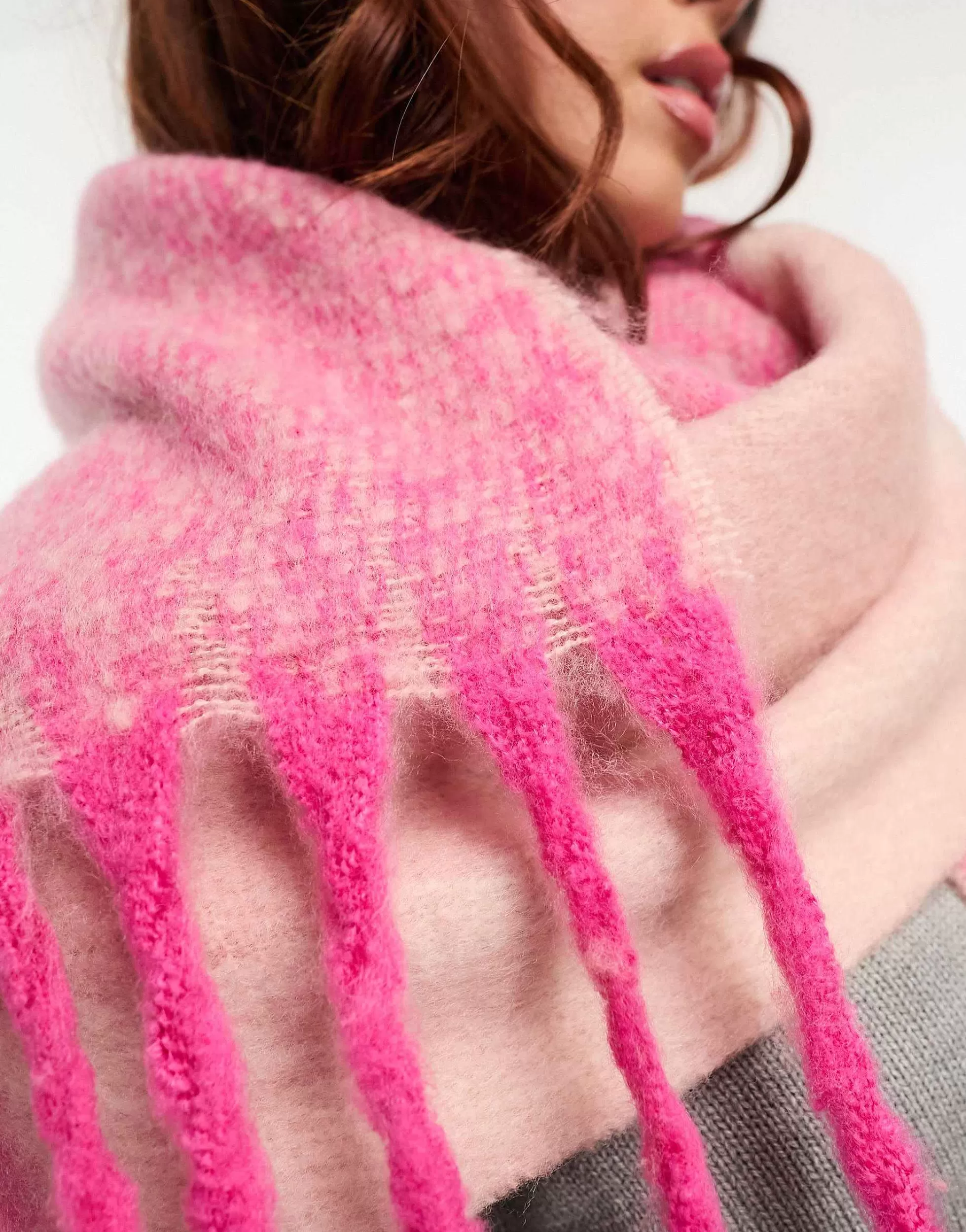 Women Vero Moda Brushed Check Scarf In