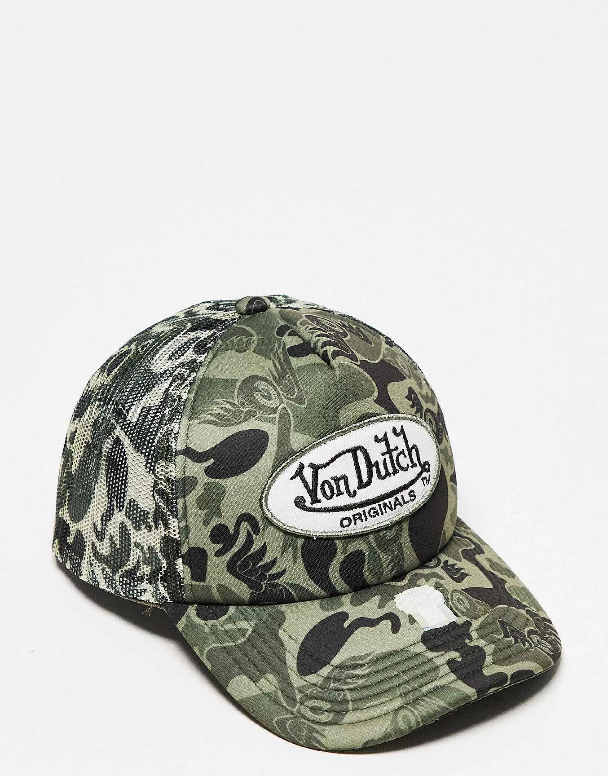 Women Von Dutch Tampa Trucker Camp In Camo Print