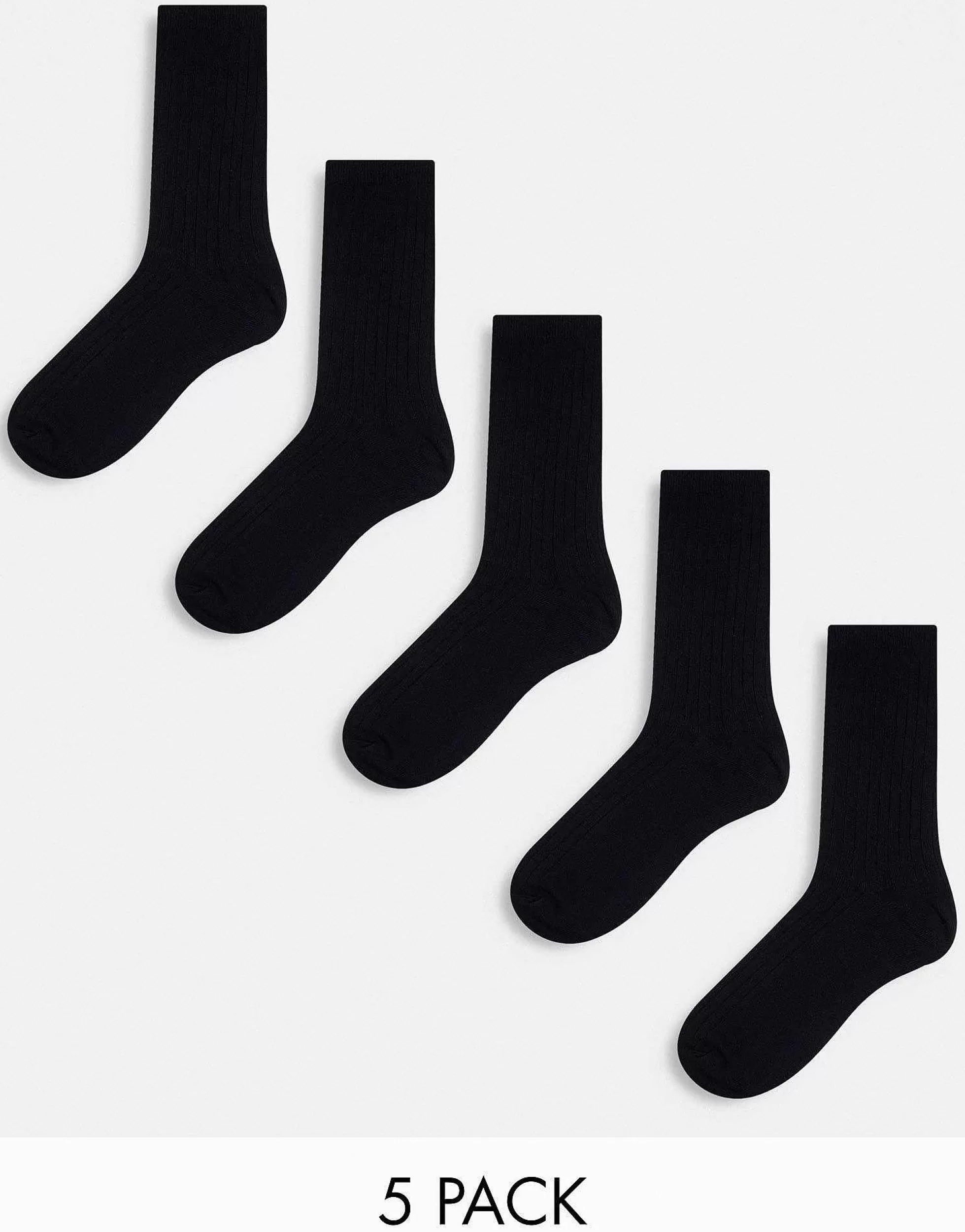 Men Weekday Ribbed Socks 5-Pack In