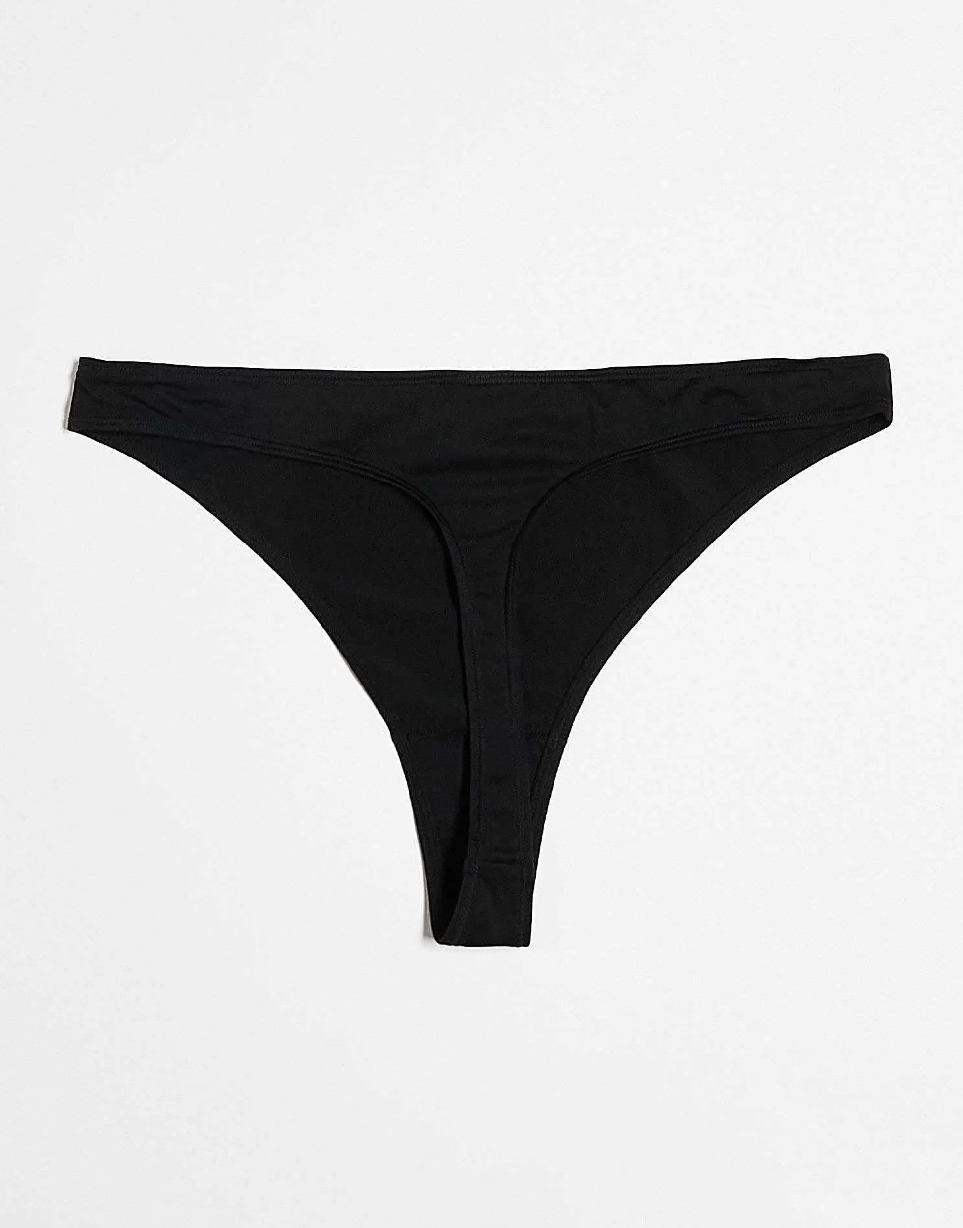 Women Weekday Soul Thong 3-Pack In Black And Grey